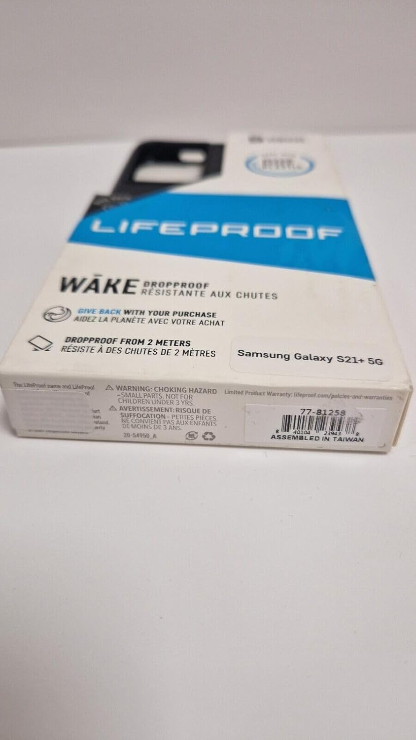 Lifeproof Wake Series Shockproof and Drop Proof Mobile Phone Protective Thin Case for Samsung Galaxy S21+ 5G, Black image number 1