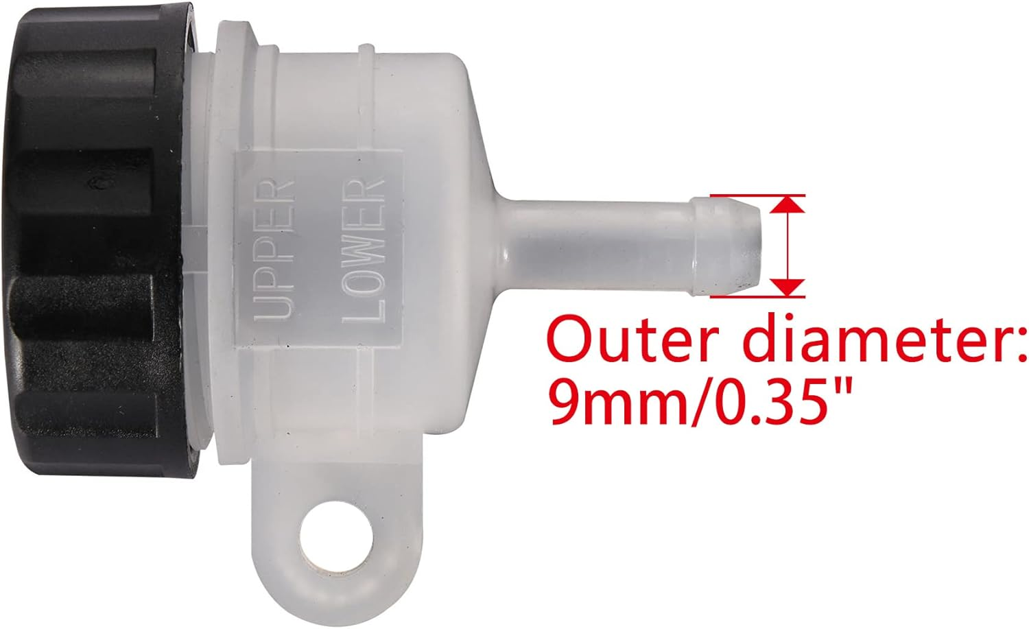 WOOSTAR Motorcycle Rear Brake Fluid Reservoir Oil Cup Replacement for 50Cc 90Cc 110Cc 125Cc ATV Dirt Pit Bike image number 3