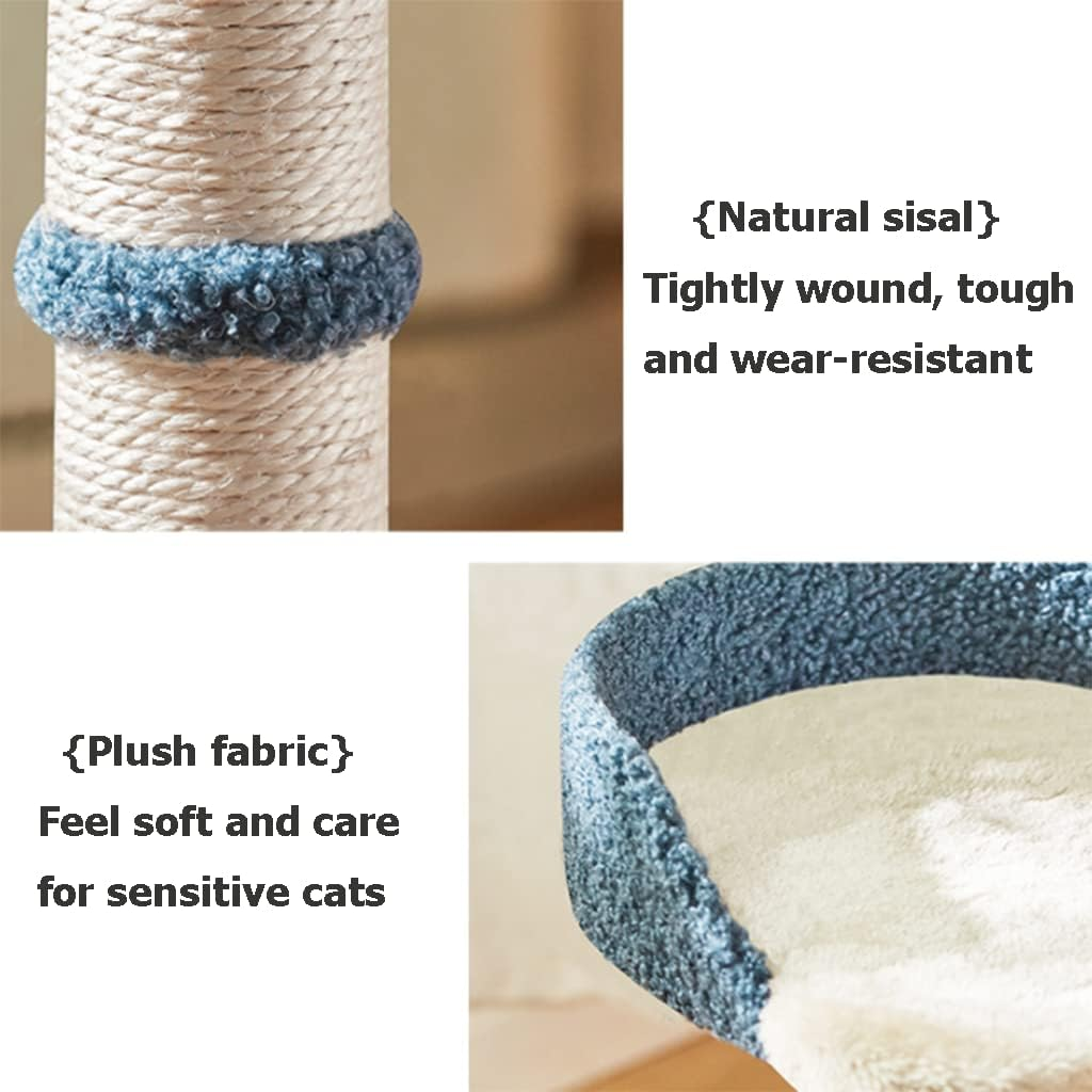 Creativity Cat Tree with Arch Bridge, Cat Furniture for Indoor Kittens, Cat Activity Tree with Sisal Scratching Posts image number 4