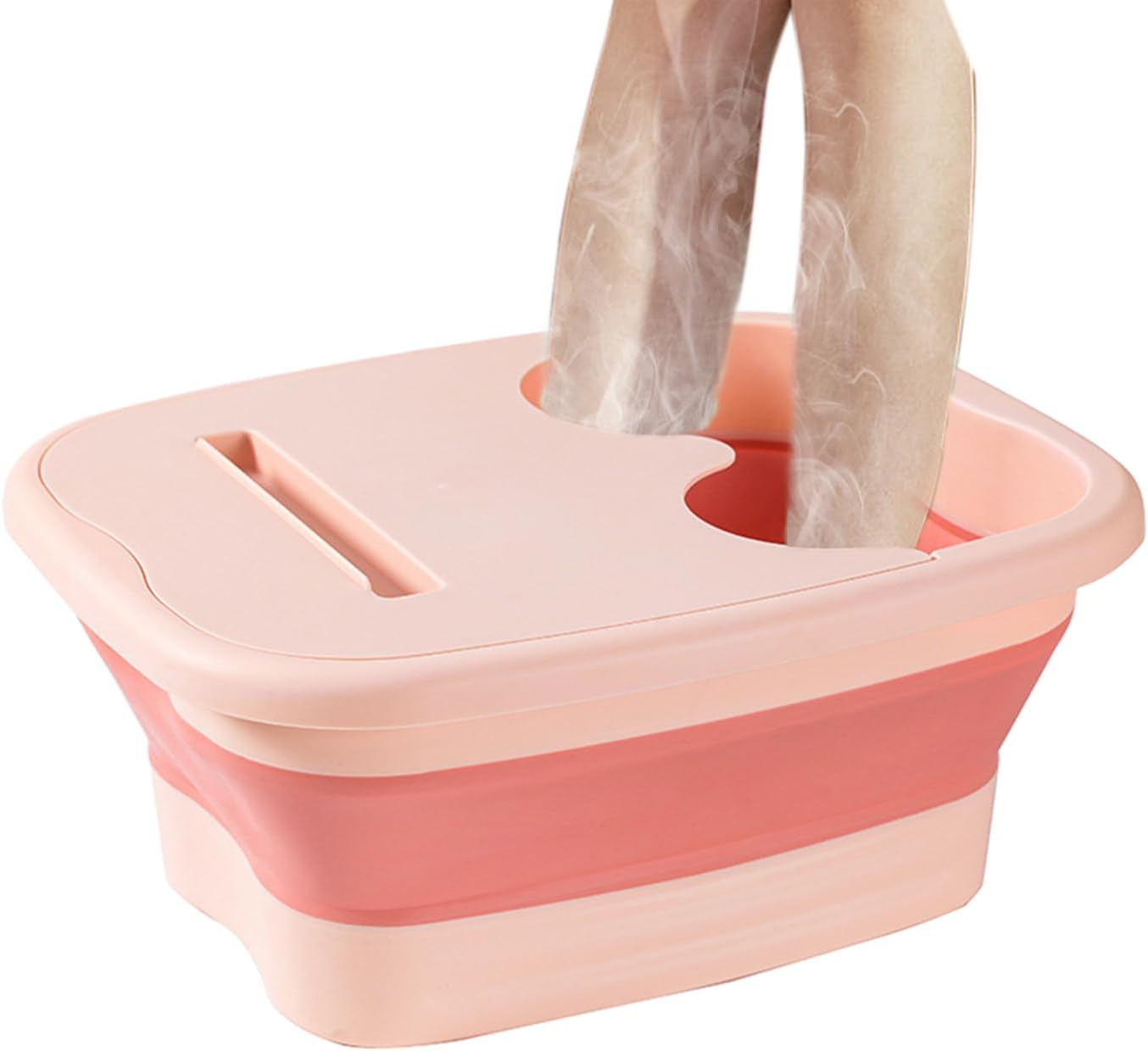 Foldable Foot Bath Tool, Foot Soak Bath Tub with Massaging Rollers, Pedicure Foot Spa for Feet Stress Relief, Foldable Foot Bath Bucket Tub, Pedicure Foot Soak Bath