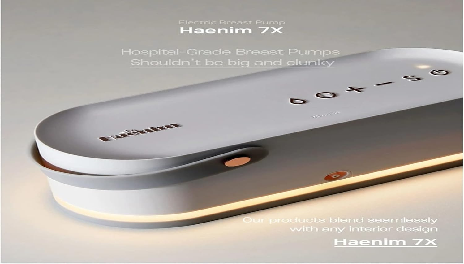 Haenim Electric 7X Breast Pump, White/Pink image number 6