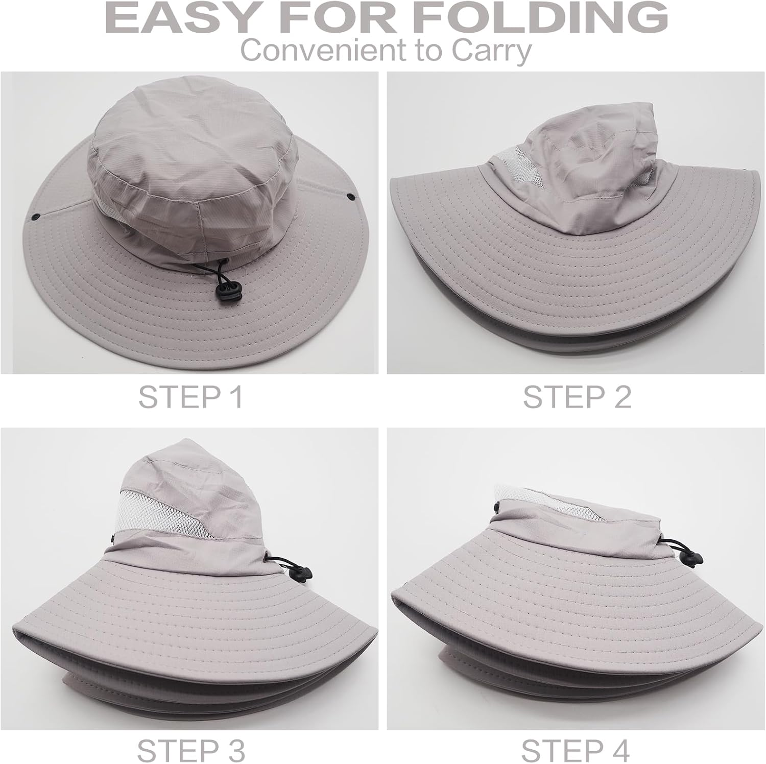 Velado Sun Hat for Men and Women, Wide Brim UV Protection Sun Cap, Waterproof Foldable Bucket Hat for Fishing, Hunting, Hiking, Camping, and Outdoor Adventures image number 4