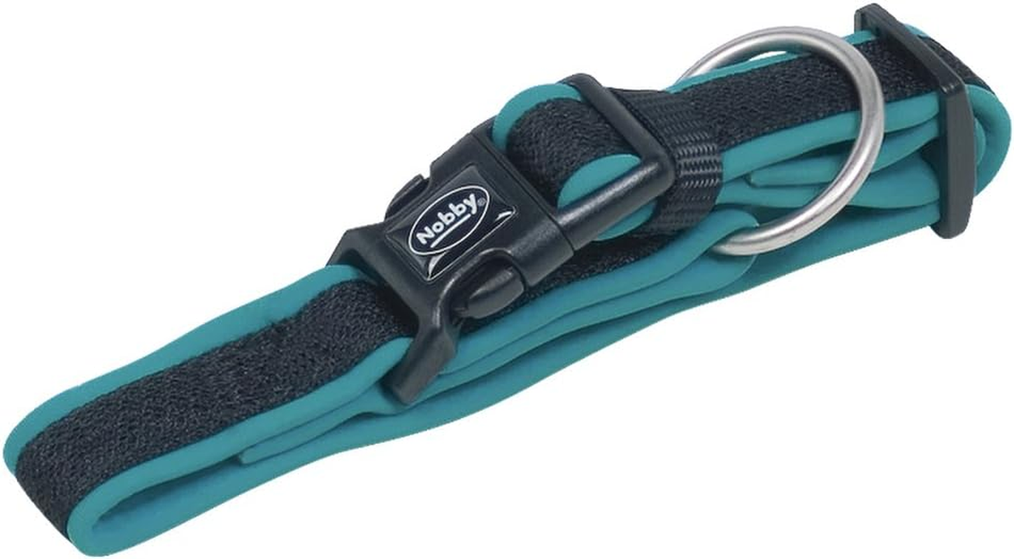 Nobby Preno Mesh Dog Collar, 25-35 Cm/15-20 Mm, Turquoise - Grey image number 3
