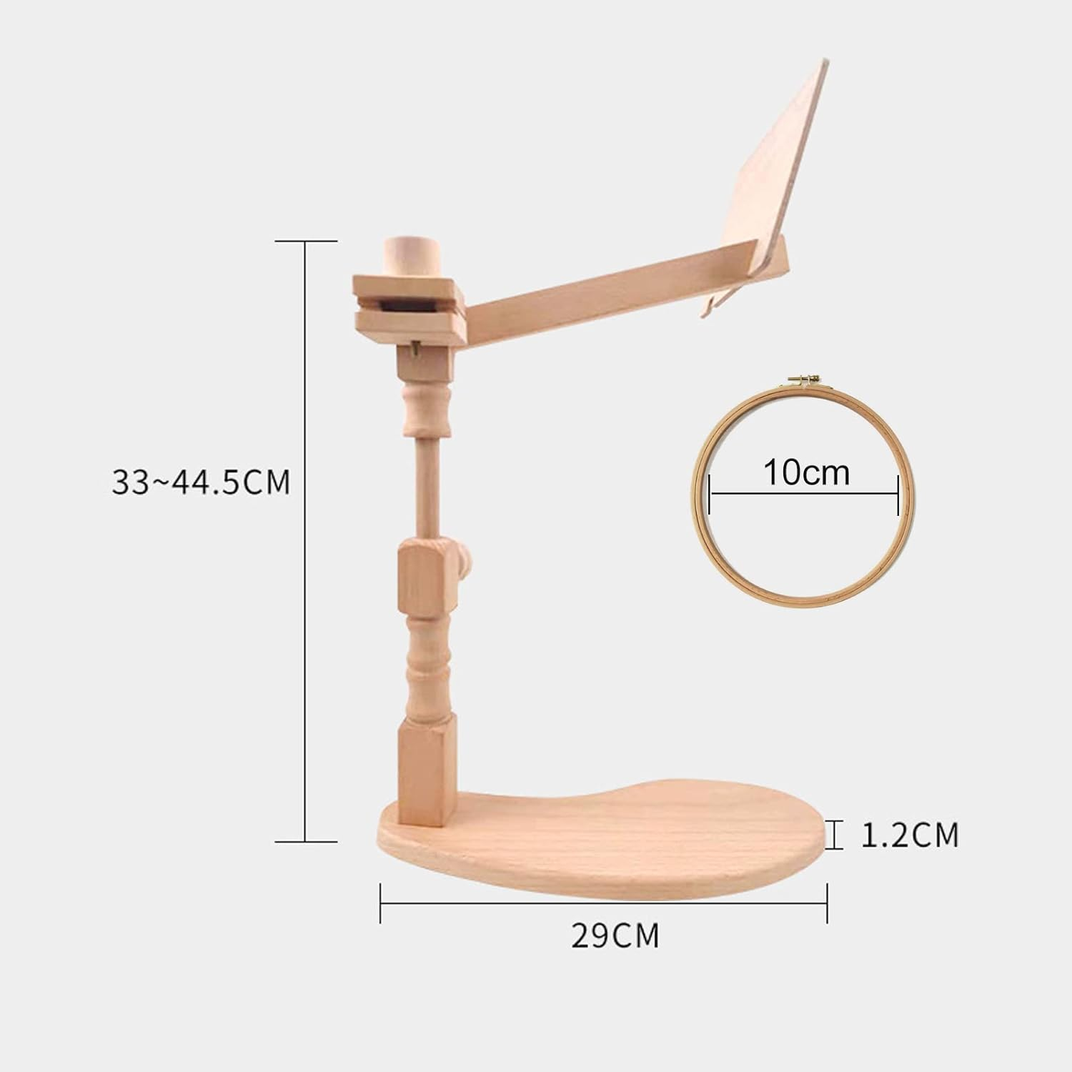 Fantasyday Embroidery Stand, Adjustable Embroidery Hoop Holder, Cross Stitch Stand with 1PCS Embroidery Hoops image number 5