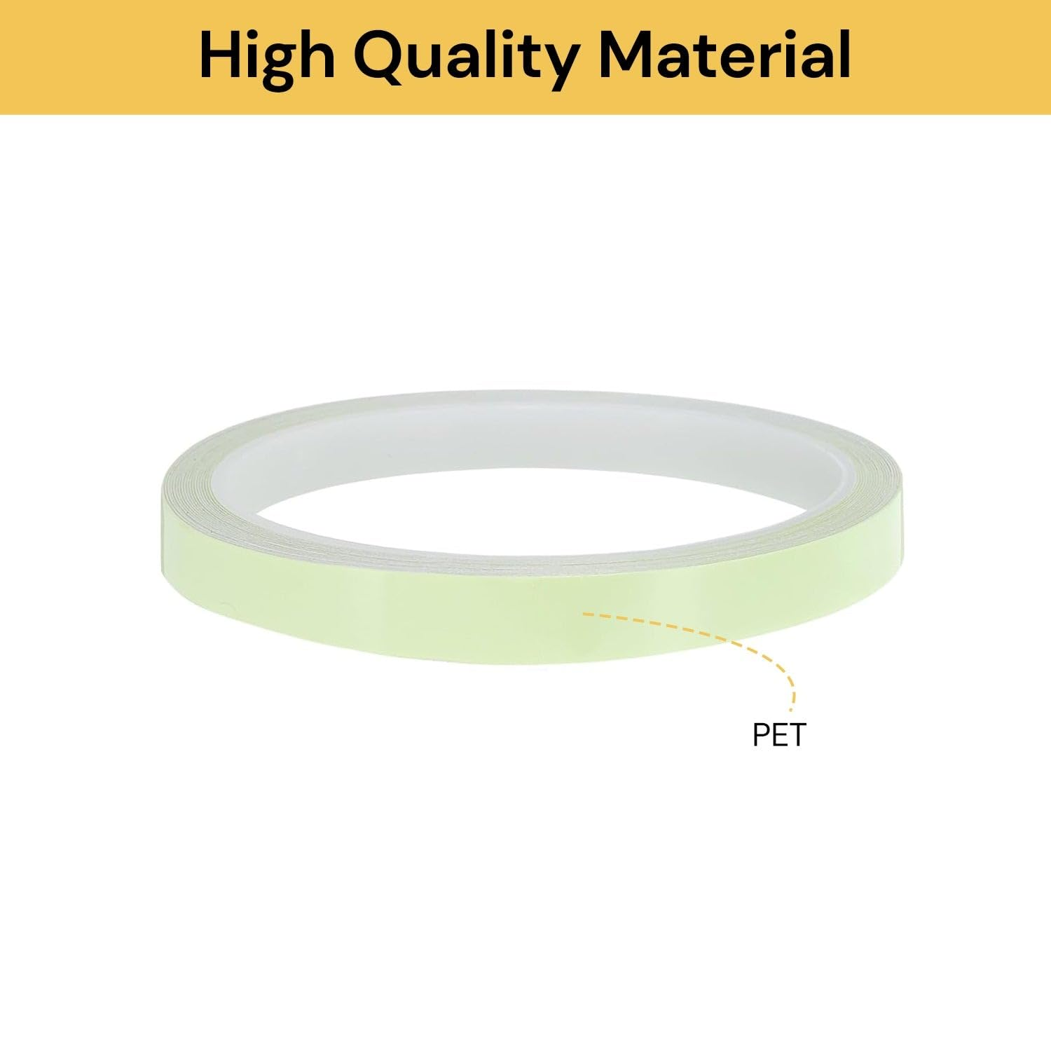 Spendeal 2 Pack Glow in the Dark Tape &ndash; Waterproof Luminous Safety Tape for Stairs, Walls, Floors &ndash; Indoor Outdoor Photoluminescent Adhesive Tape for Home, Emergency, Decoration (9.85 Ft X0.5 Inch)