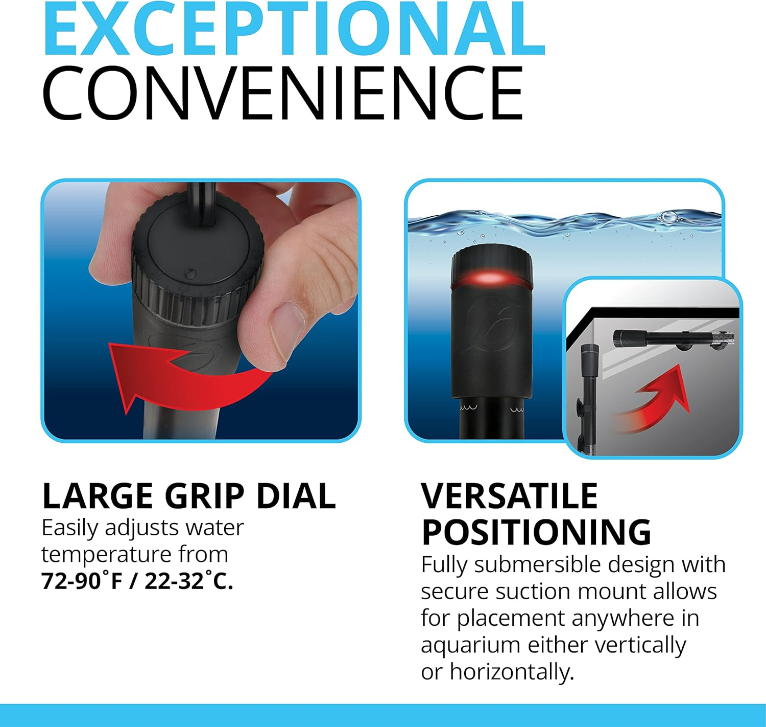 Fluval T100 Fully Electronic Heater for Freshwater Aquariums up to 30 Gal. image number 1