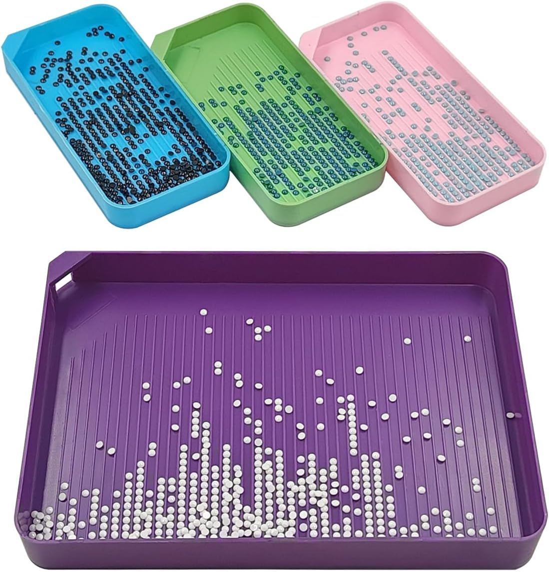 Finegood Diamond Art Painting Kits for Adults with Large Diamond Trays, 5D Diamond Art Accessories Comfort Grip Faster Drilling Diamond Art Tools Set image number 1