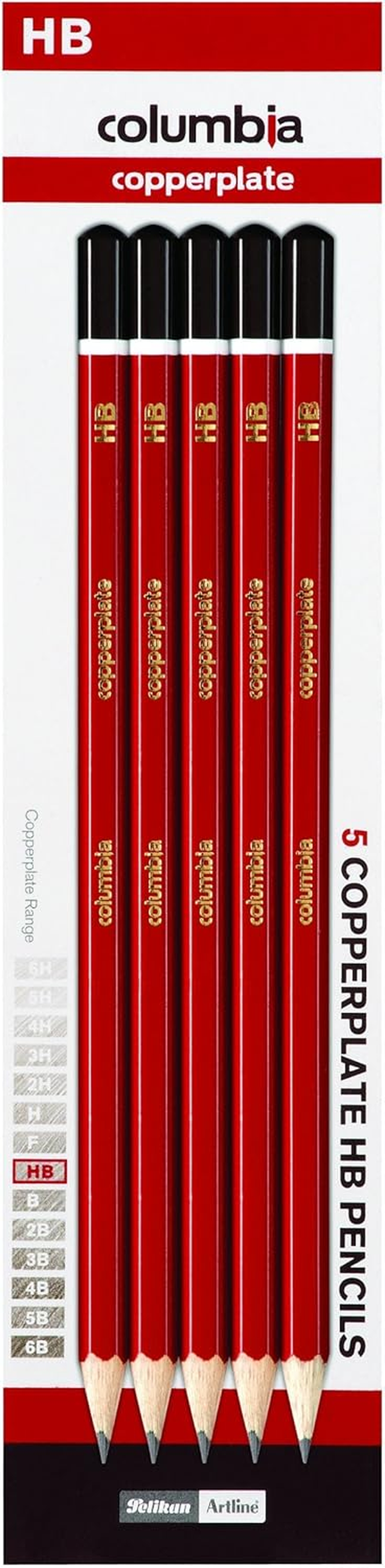 Columbia Copperplate Lead Pencil Hexagonal Hb, Pk2 image number 3