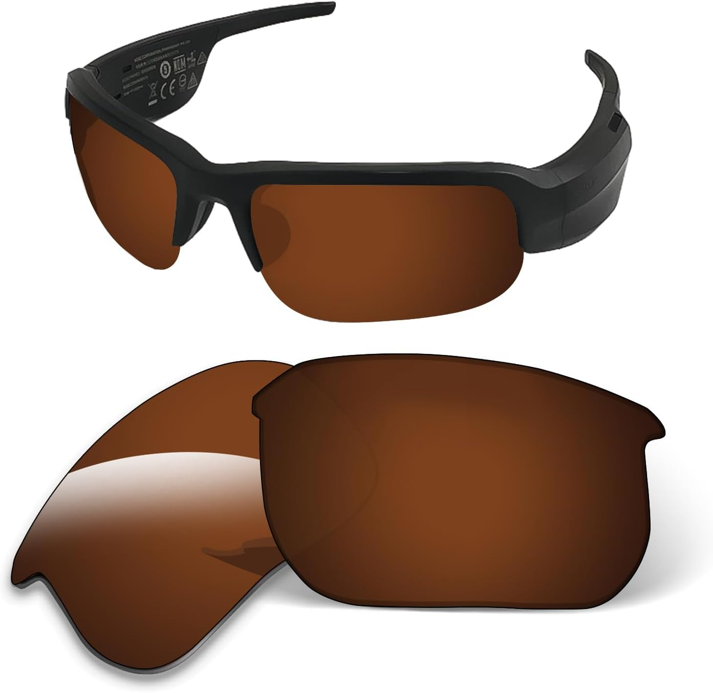 1.6MM Replacement Lenses Compatible with BOSE Tempo BMD0010 Sunglasses, Anti-Scratch and Impact Resistant