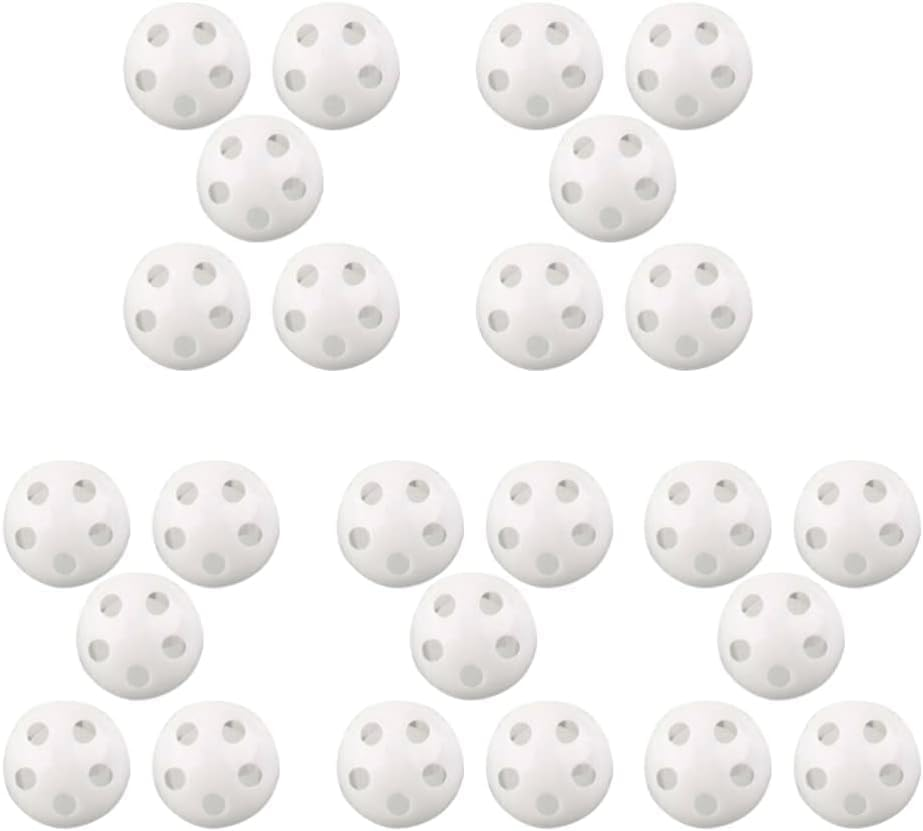 10Pcs White Rattle Balls Inserts Rattle Box Repair Doll Noise Maker Noise Maker Insert Rattle for Animal Puppet, Accessories image number 1
