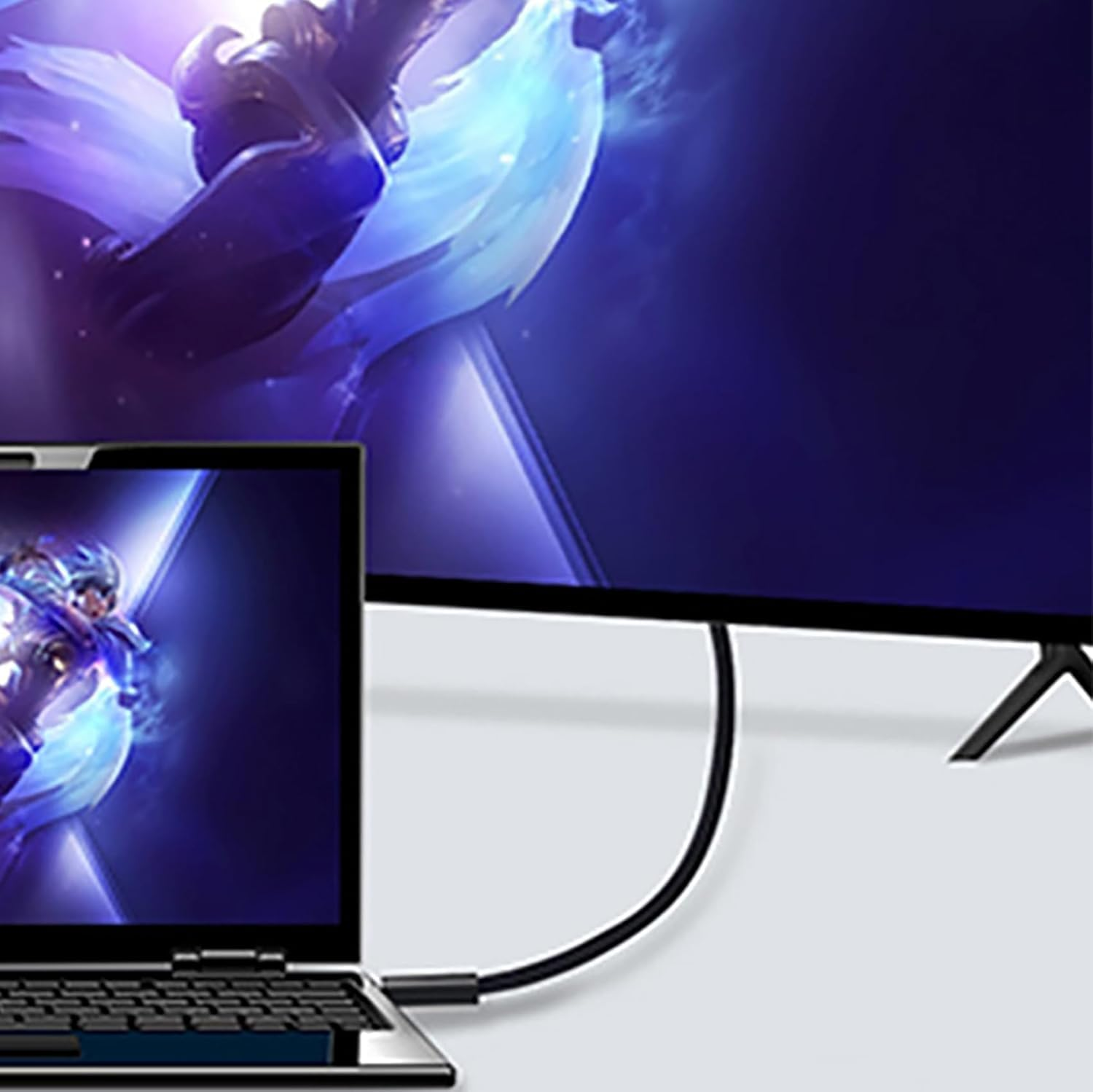 Limcryspp 2 Short HDMI Cables of 0.3M, Flexible and Ultra-Thin HDMI Male to Male Connector Cable, Ultra High Speed 1080P Cable, Used for Laptops, Monitors, TV Boxes, Projectors, Etc image number 5