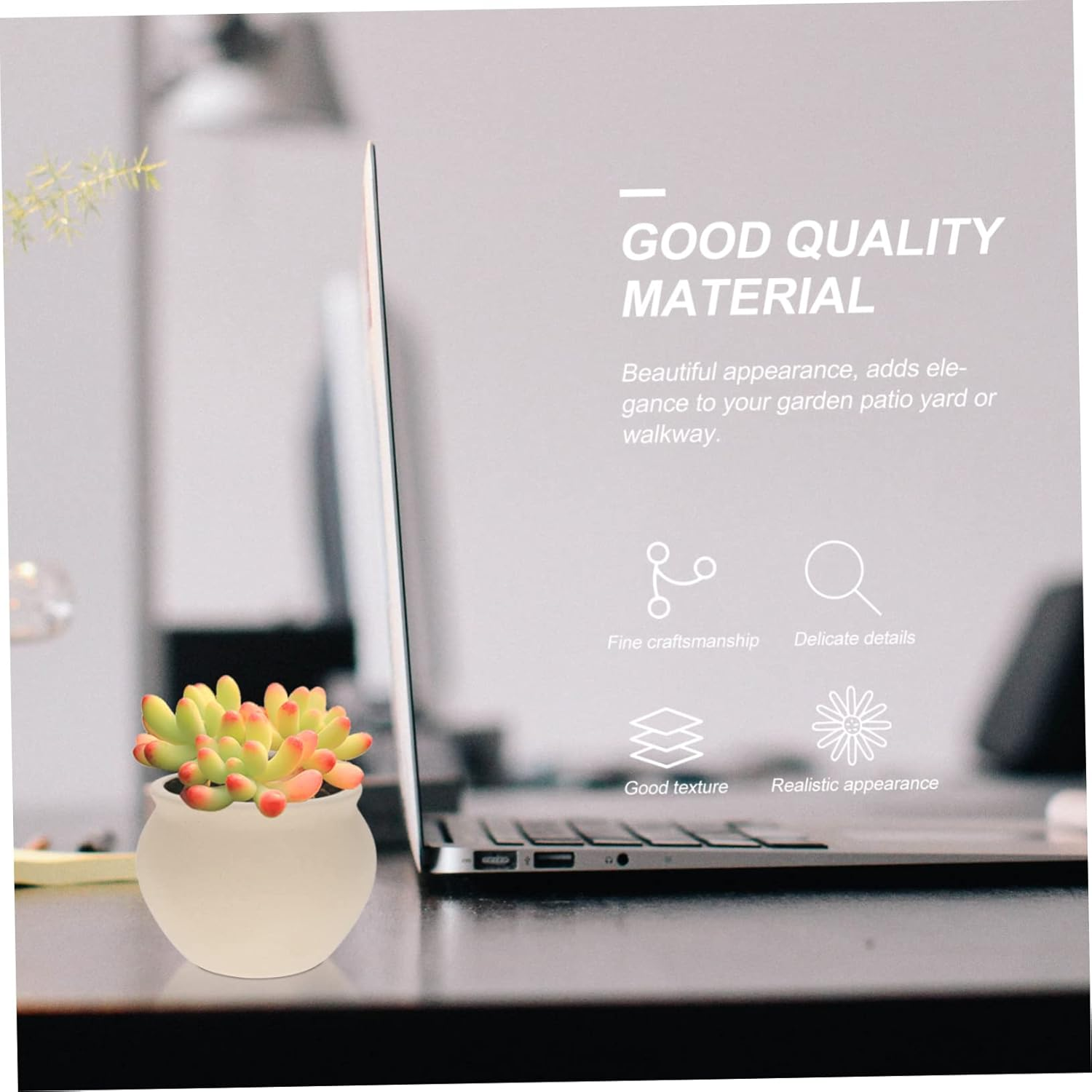 INOOMP 2Pcs Ceramic Flower Planting Pots Household Garden Supplies for Desktop Indoor Garden Decoration image number 5