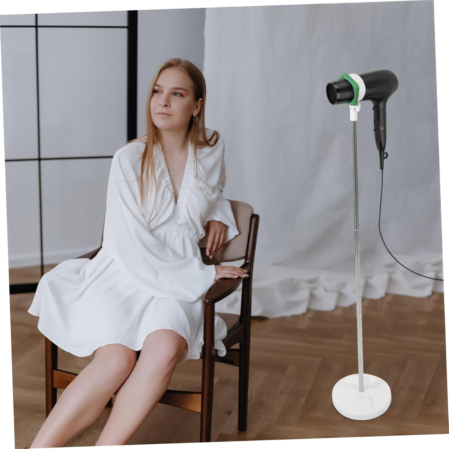 VINTORKY Hair Dryer Holder Stand Suction Cup Pedestal Hair Dryer Holder Portable image number 5