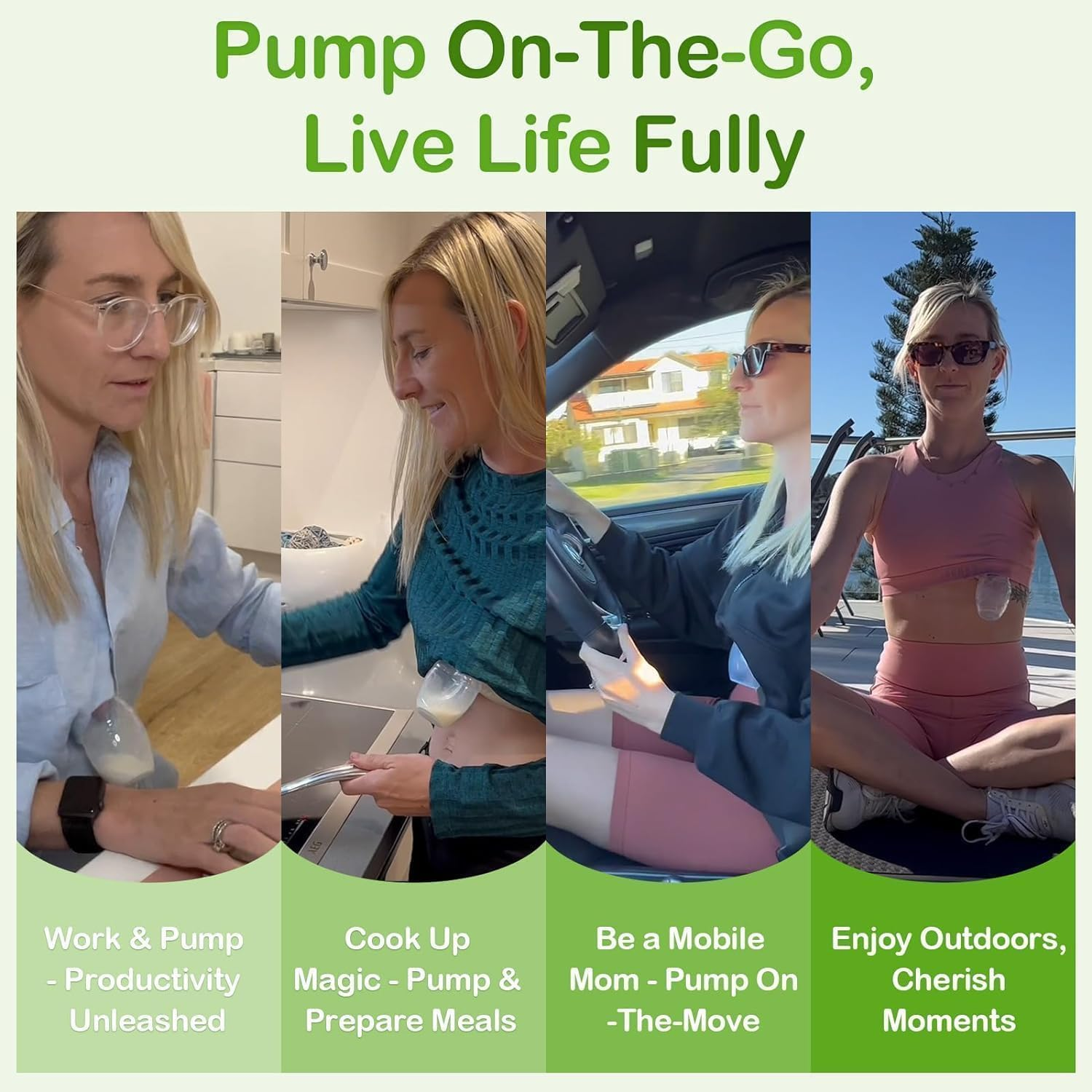 Haakaa Manual Breast Pump with Suction Base and Lavender Gap, Breastmilk Collector Breastfeeding Pump (4Oz/100Ml) image number 1