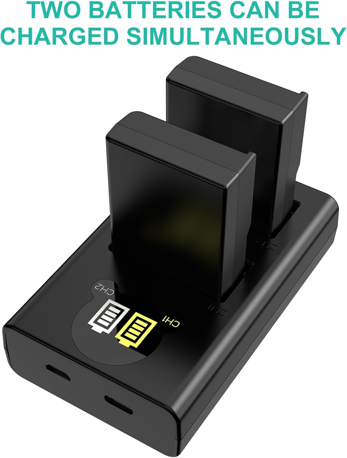 EN-EL9 EN-EL9A Battery (2 Pack) and Dual USB Charger Kit for Nikon EN-EL9 EN-EL9A Nikon D40 D40X D40X D60 D5000 D3000 image number 3