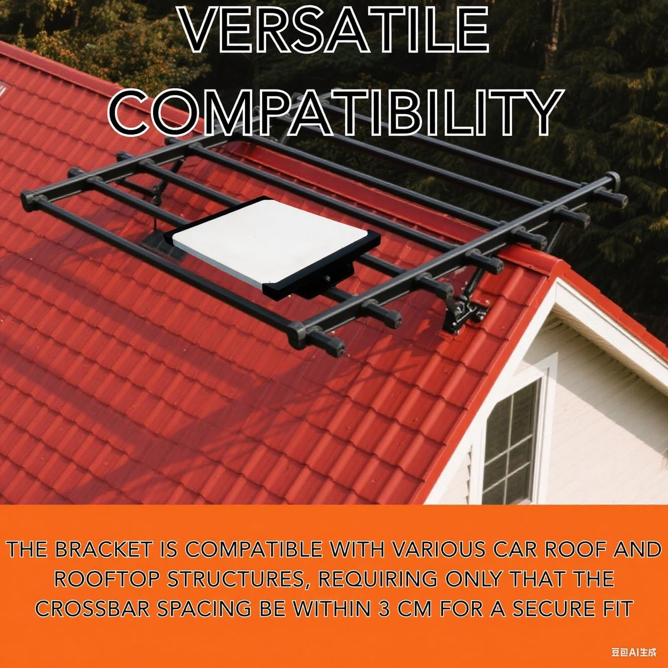 Roof Mount Bracket for Starlink Mini Off-Road Vehicles - Durable, Easy Installation, Uv-Resistant (Brack Bracket) image number 3