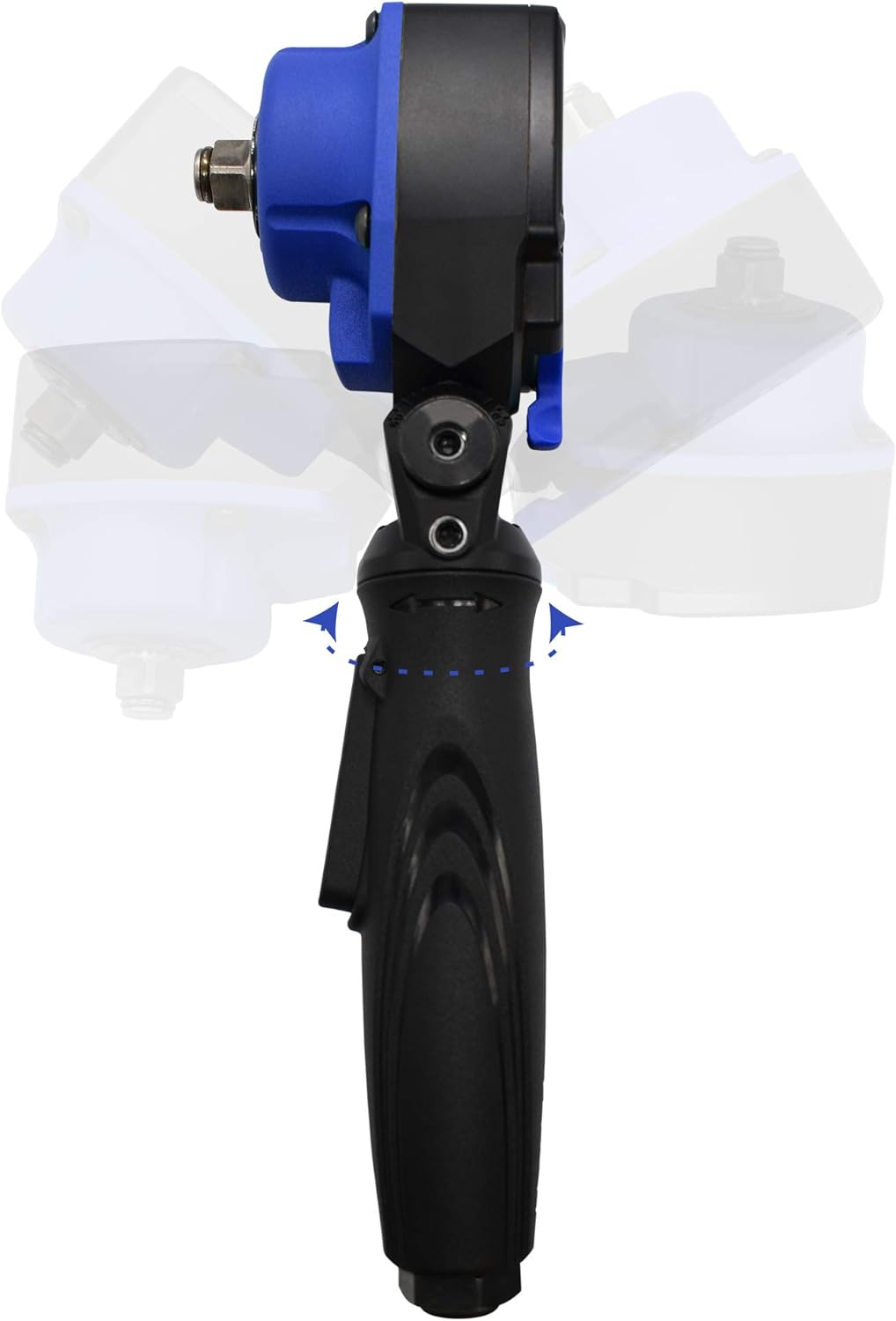 Astro Tools 1833 3/8" Nano Flex-Head Angle Impact Wrench - 400Ft/Lb, Black