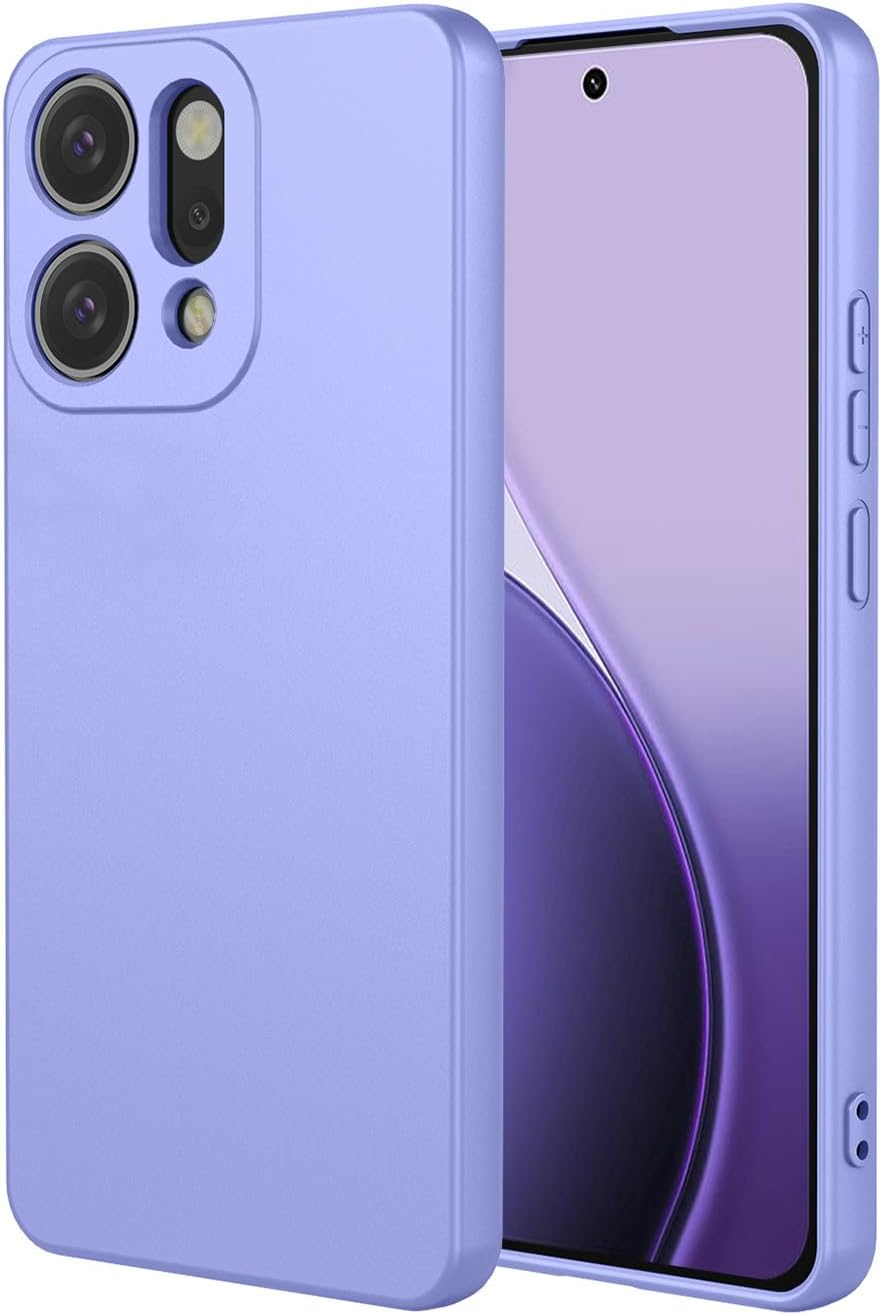 BORYA Silicone Case for Oppo Reno14 Pro 5G (Reno 14 Pro), Ultra Thin Silky Soft Touch Shockproof Mobile Phone Case, Premium TPU Protective Case, Scratch-Resistant Microfibre Lining Case Cover, Blue