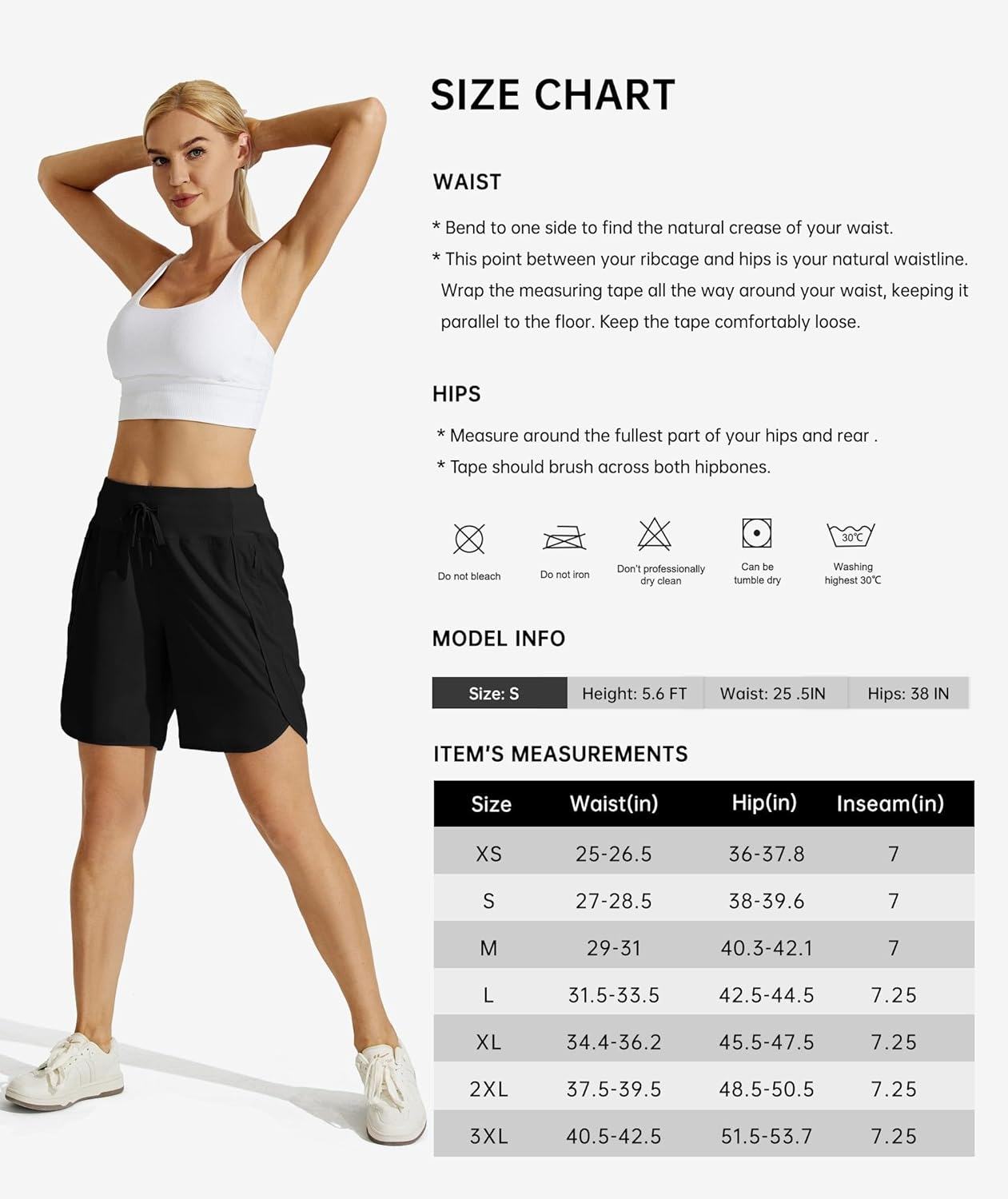 WILLIT Women'S 7" Athletic Running Shorts Long Workout Hiking Shorts Quick Dry High Waisted Active Shorts Zipper Pocket image number 4
