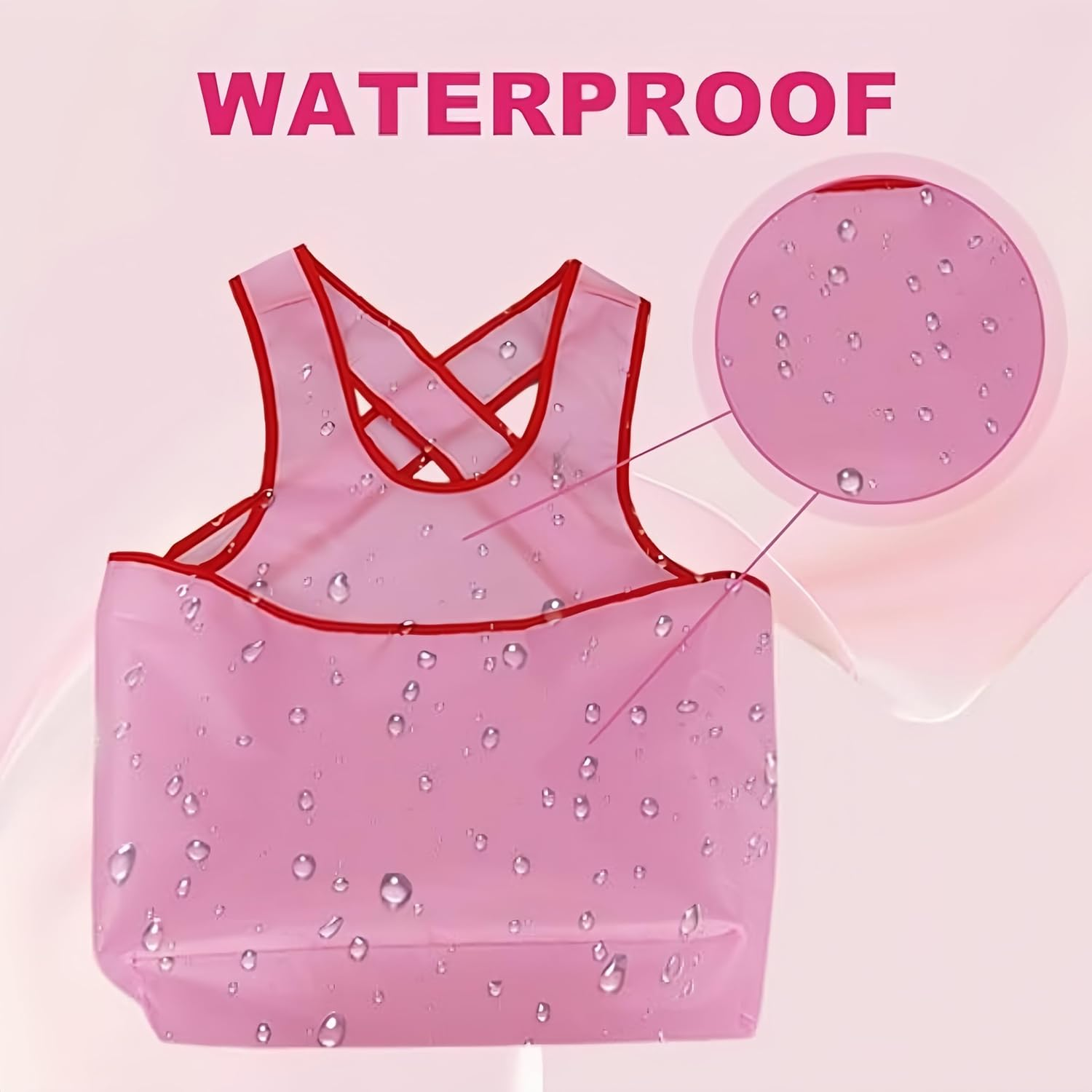 Febohao 2Pcs Laundry Apron Waterproof Apron for Women Laundry Storage Portable Laundry Apron with Pouch image number 2