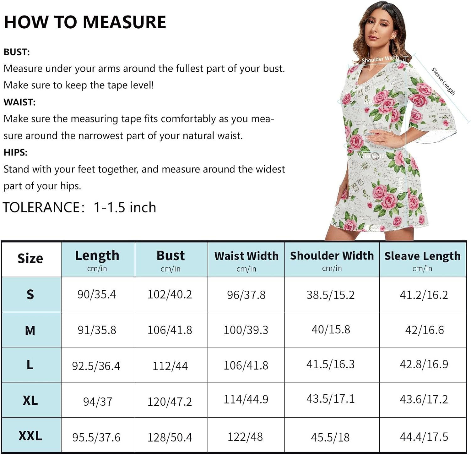 Vintage Postcards Chiffon V Neck Dress Printed Line Maternity Dress image number 5