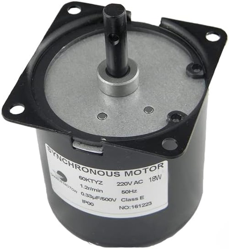 60KTYZ Synchronous Gear Box Motor AC 220V 1.2R/Min CW/CCW High Torque Gearbox Electric Motor Contaolable Directioni 18W for Double Power Switch and Electric image number 3