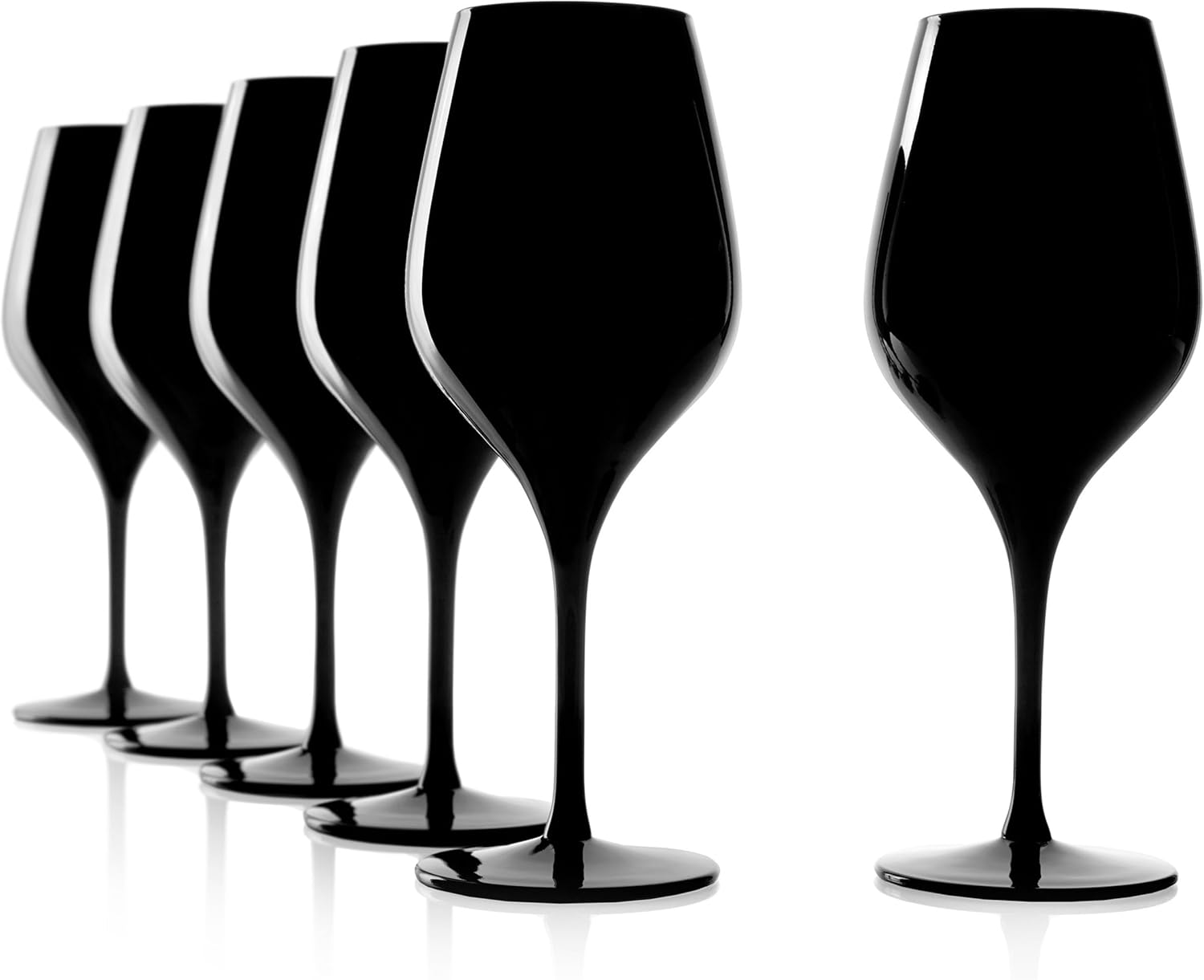 St&ouml;lzle Lausitz Exquisite Tasting Glass 350 Ml I Tasting Glass Set of 6 I Blind Tasting Glass I Special Glasses I for Wine Tastings Red Wines & White Wines I Dishwasher Safe (Black) image number 2