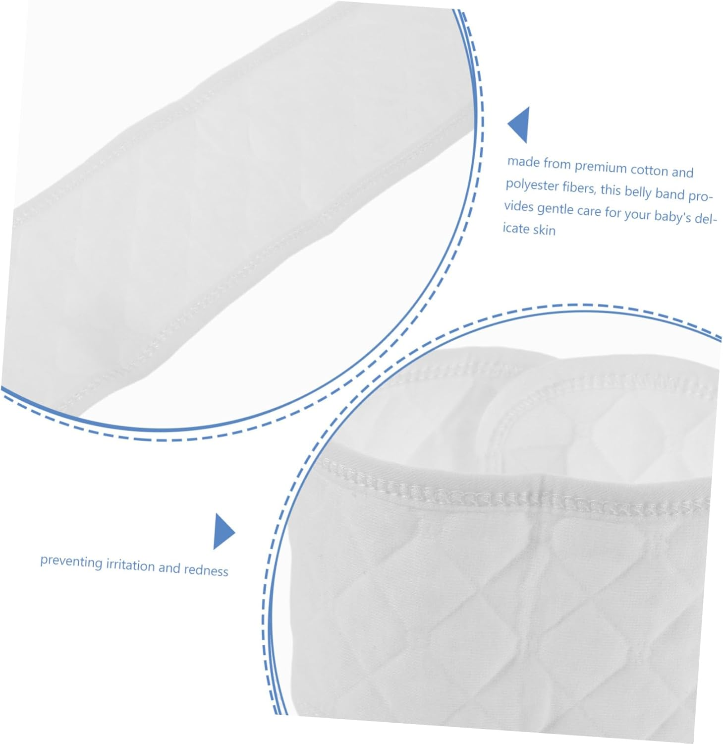10Pcs Belly Bands Adjustable Breathable Soft Cotton Umbilical Cord Wraps Gentle Navel Protectors Belly Binder Stretchable Design Reusable image number 2