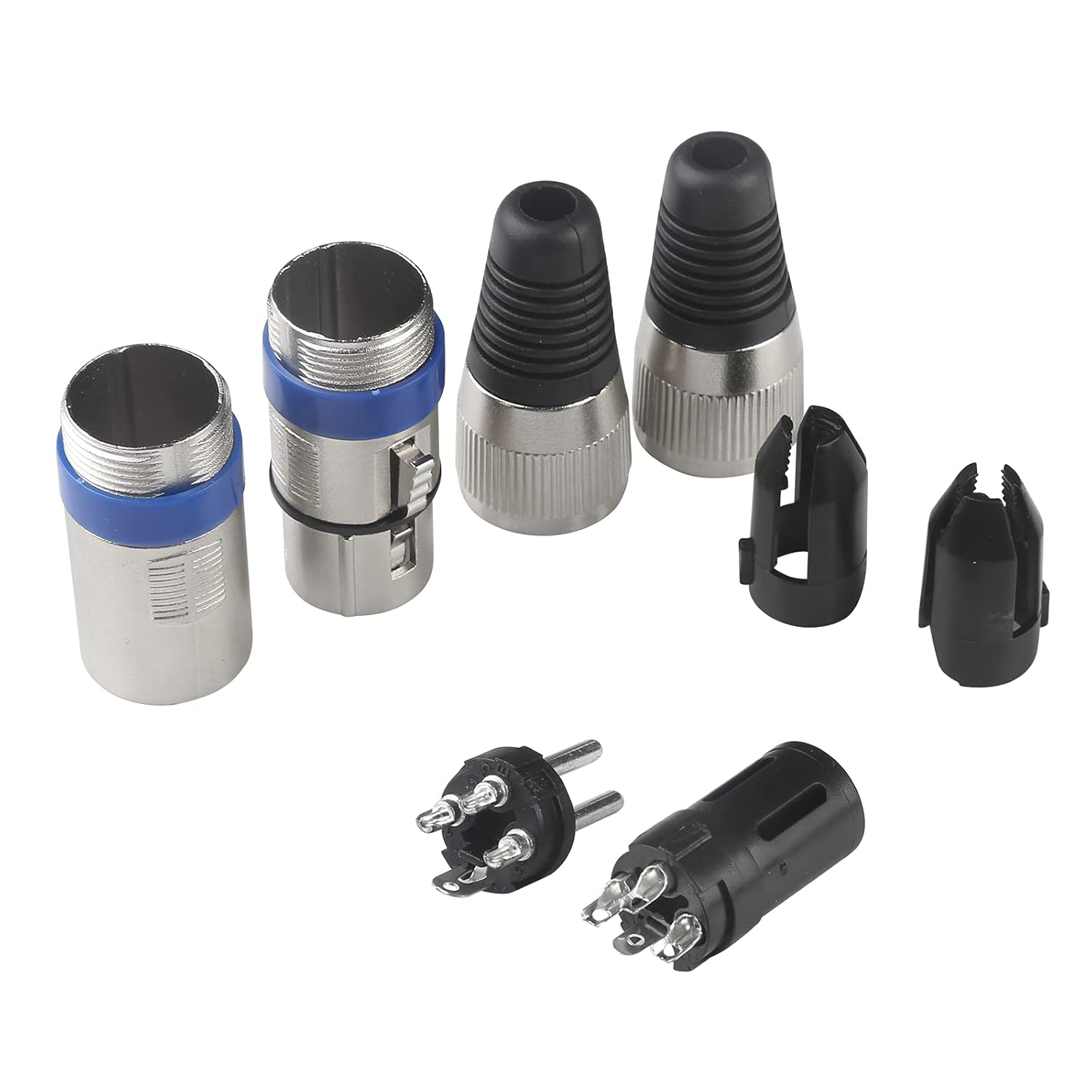 4Pack DMX Cables 3 Pin XLR Male to Female, 1.2M/4Ft and 3Ft Light Cable with Connector for Stage Lights Signal Connection image number 2