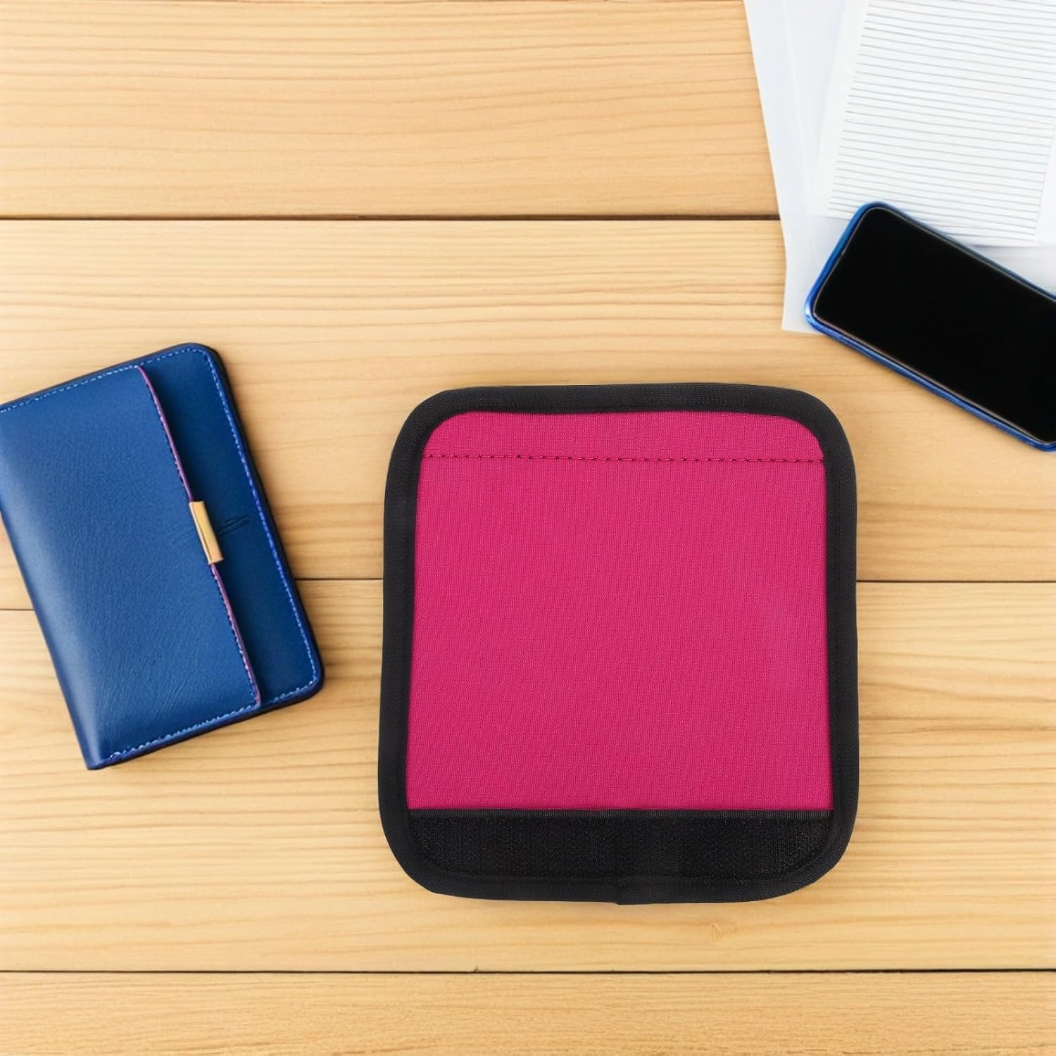 Holibanna Neoprene Luggage Handle Wraps for Suitcase Travel Accessories Lightweight Protective Handle Sleeves with Adhesive Buckle for Handbags and Carry Cases Multifunctional Hand Grip image number 6