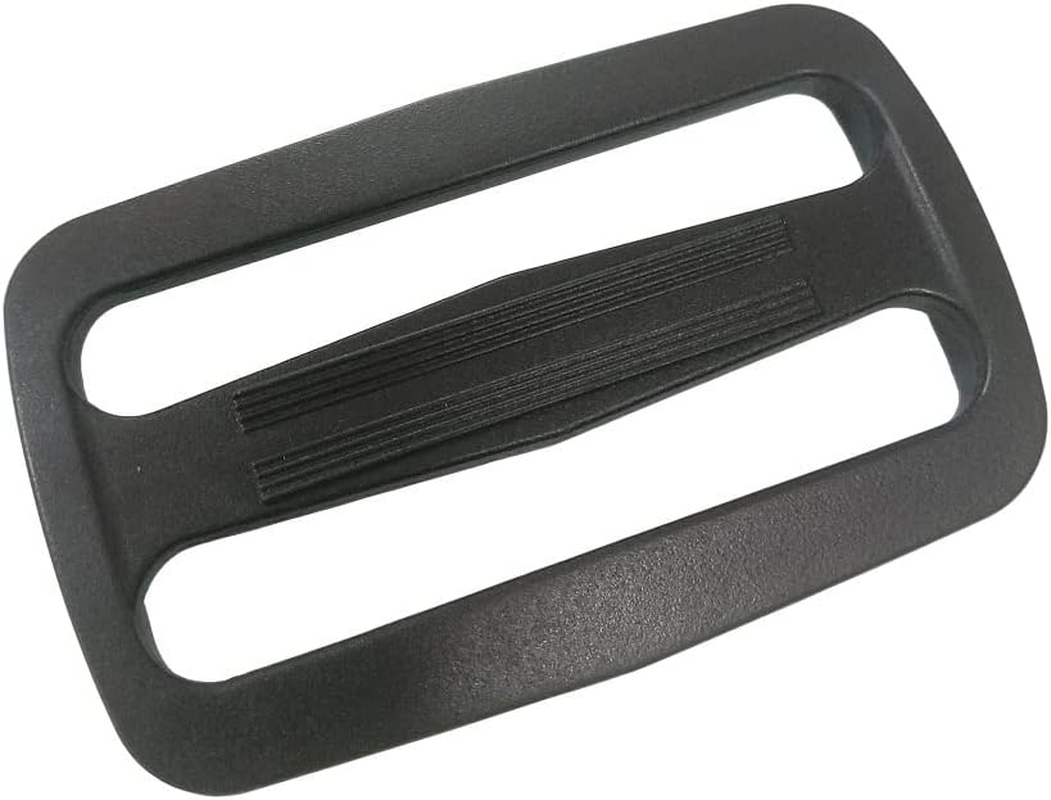 D Drneeko 20 Pcs 1-1/4 Inch Black Plastic Tri-Glide Slides Button Adjustable Webbing Triglides Slider Buckle for Belt Backpack and Bags (1-1/4" 32Mm) image number 5