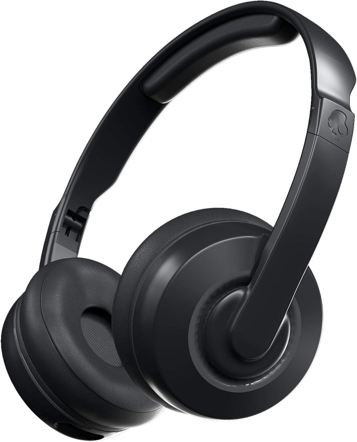 Skullcandy Cassette On-Ear Wireless Headphones, 22 Hr Battery, Microphone, Works with Iphone Android and Bluetooth Devices - Black