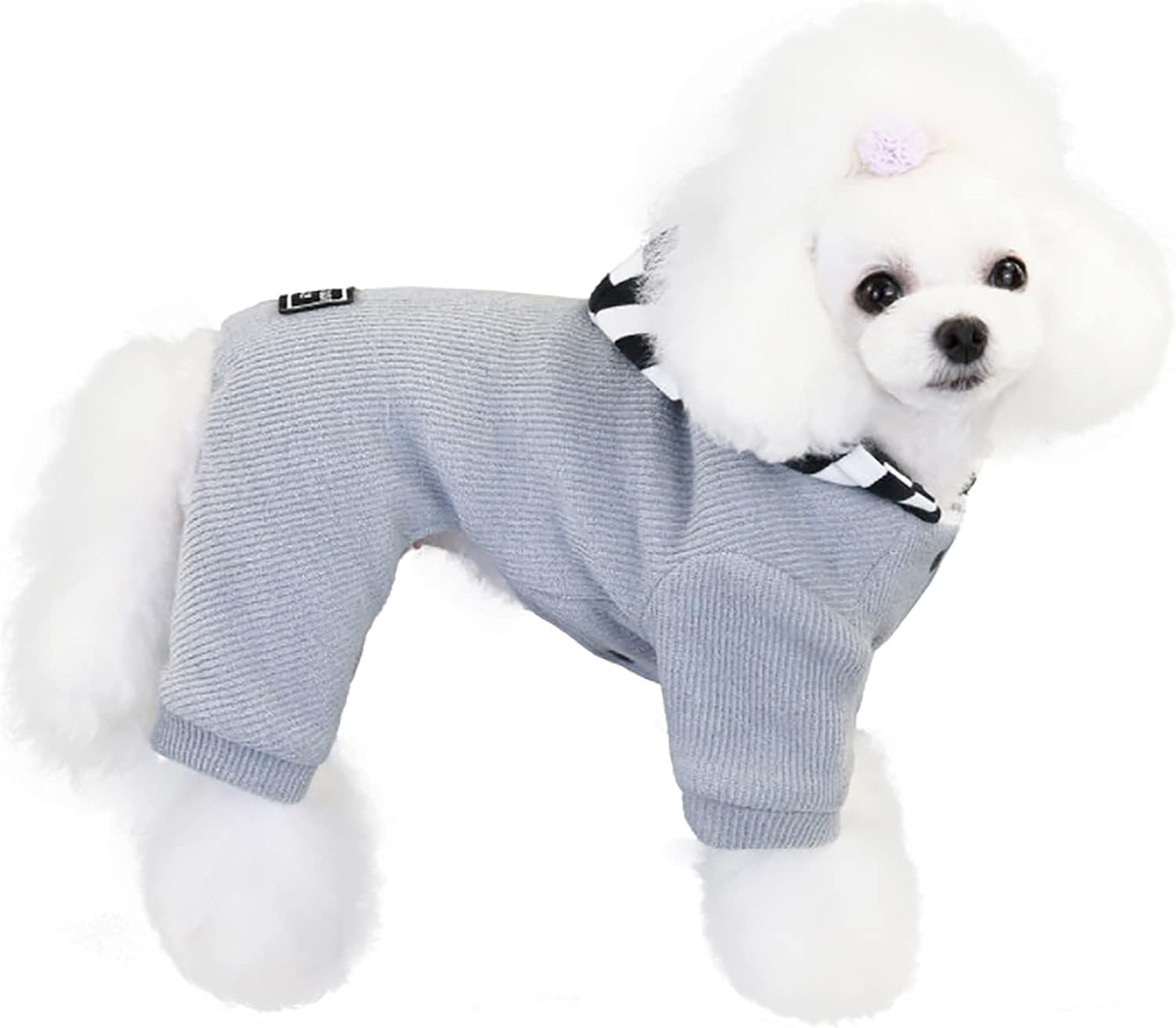Dog Sweater Dog Clothes Fleece Dog Woolen Sweater Winter Warm Sweat Shirt 4 Legs Jumpsuit Simple Hoodie Fleece Sweater for Small Dog Medium Dog Cat Yellow S