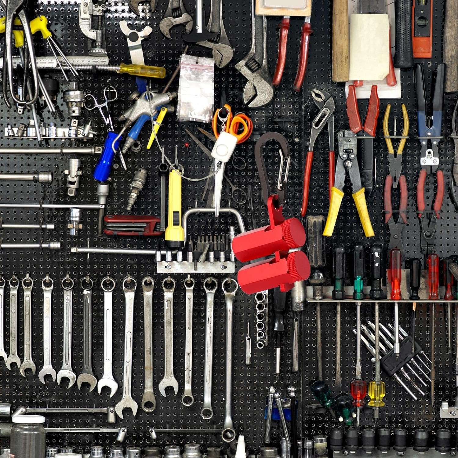 Pack of 2 High Stair Gauges for Carpenter'S Angle with Holder and Carabiner, Carpenter'S Gauge for Quick Angle Stair Teaching Knobs, Carpenter'S Angle Stops for Carpenter'S Square and Circular Saw image number 2