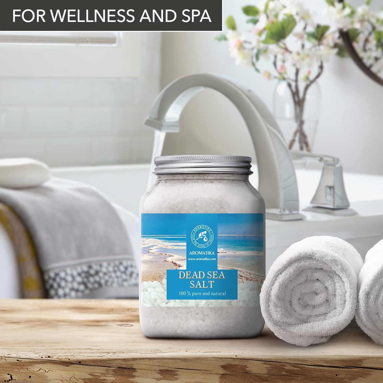 Dead Sea Salt 1000G - Dead Sea Salts for Bath Soak - Relaxing Bath - Good Sleep - Aromatherapy Bath Salts - Sea Salt Bath - Pure and Natural Bath Salt - Muscle Relaxation image number 2