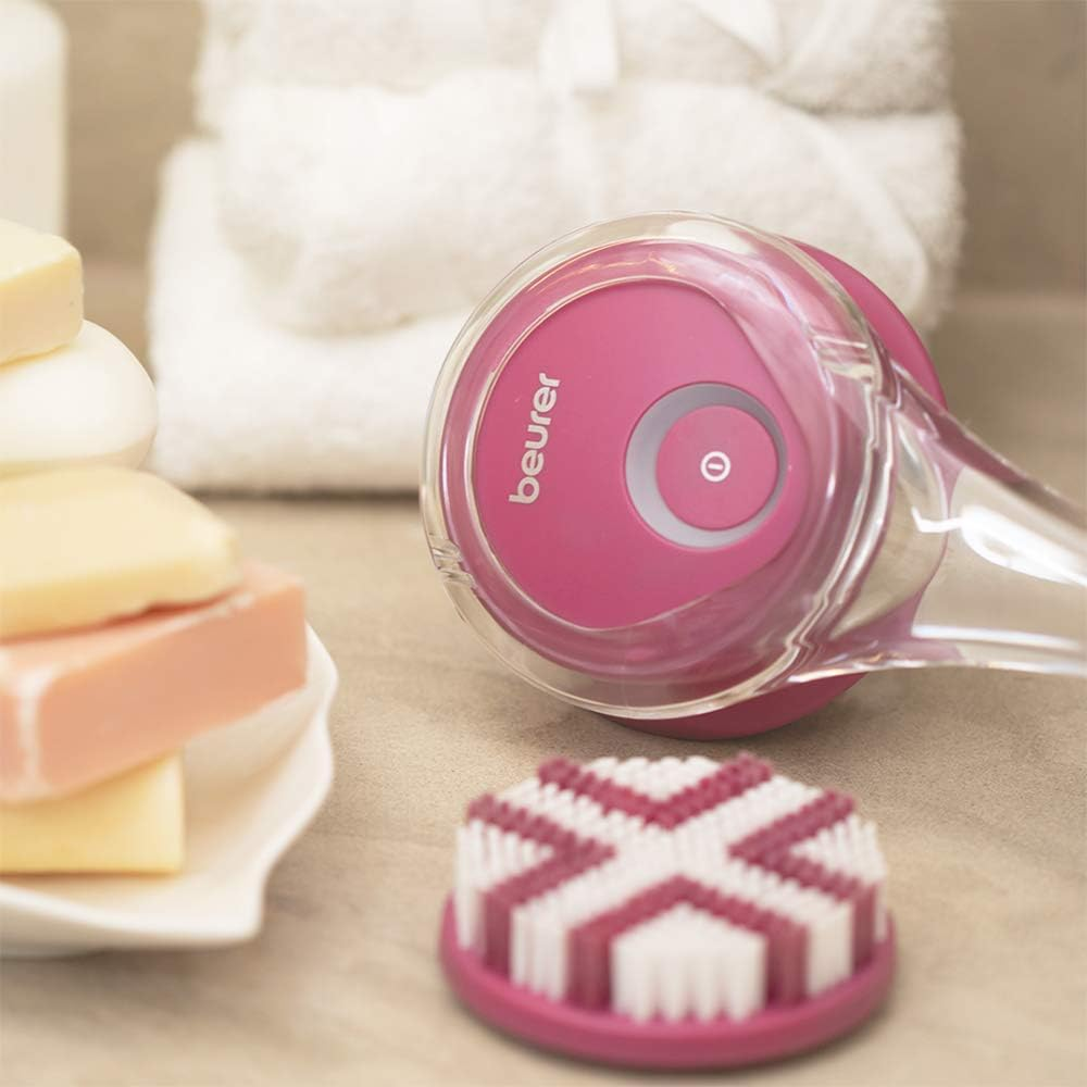 Beurer FC55 Body Scrubber, Electric Body Brush for Exfoliating and Massage, Waterproof Cleansing Brush for Showering, Cordless and Rechargeable, Spinning Skin Brush with 2 Attachments image number 5