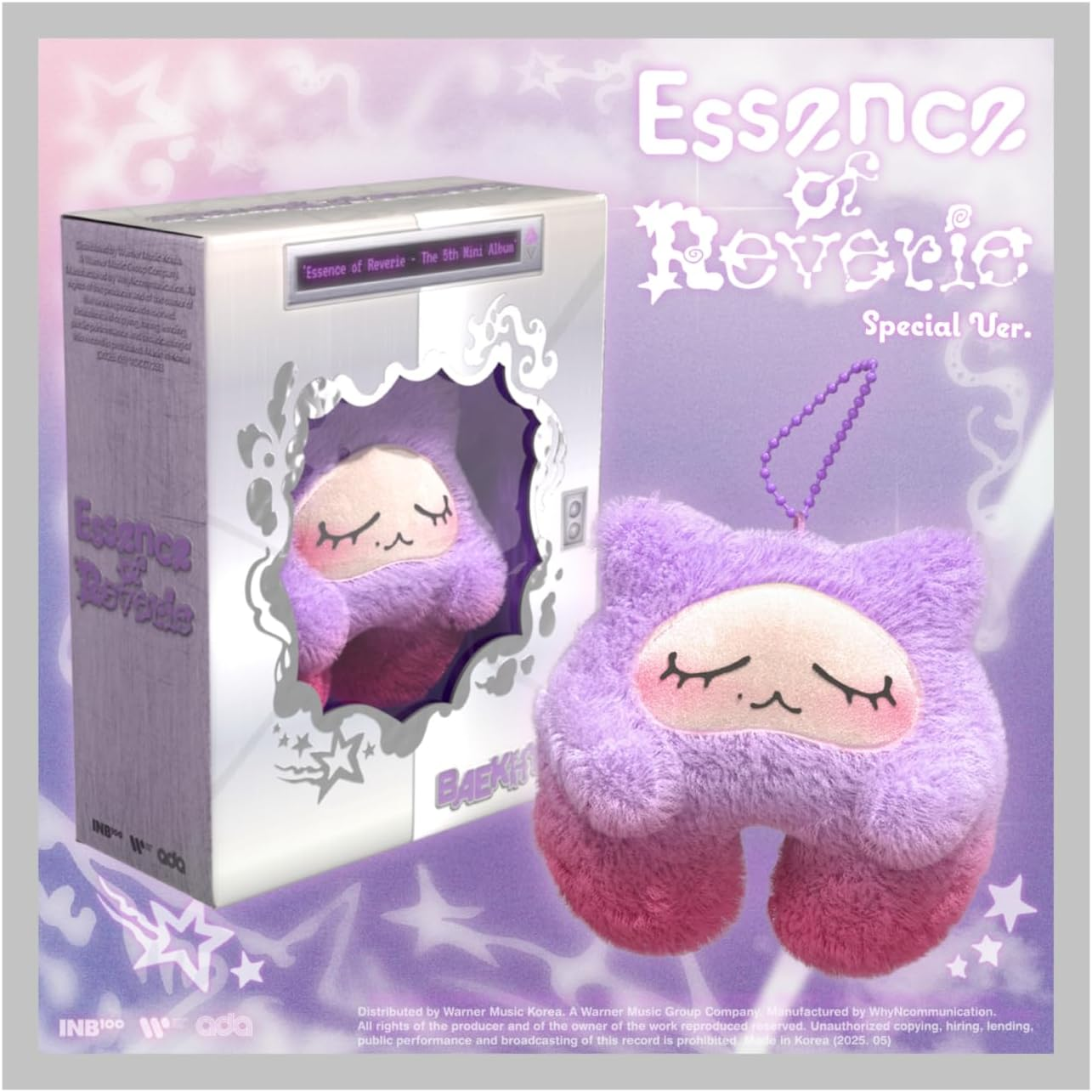 Baekhyun Essence of Reverie 5Th Mini Album with Tracking Sealed (Special Kkuru Jam Version) image number 2