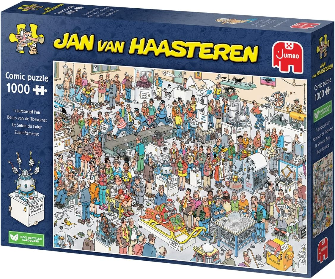 Jumbo Jan Van Haasteren Jigsaw Futureproof Fair Jigsaw Puzzle (1000 Pieces) image number 4