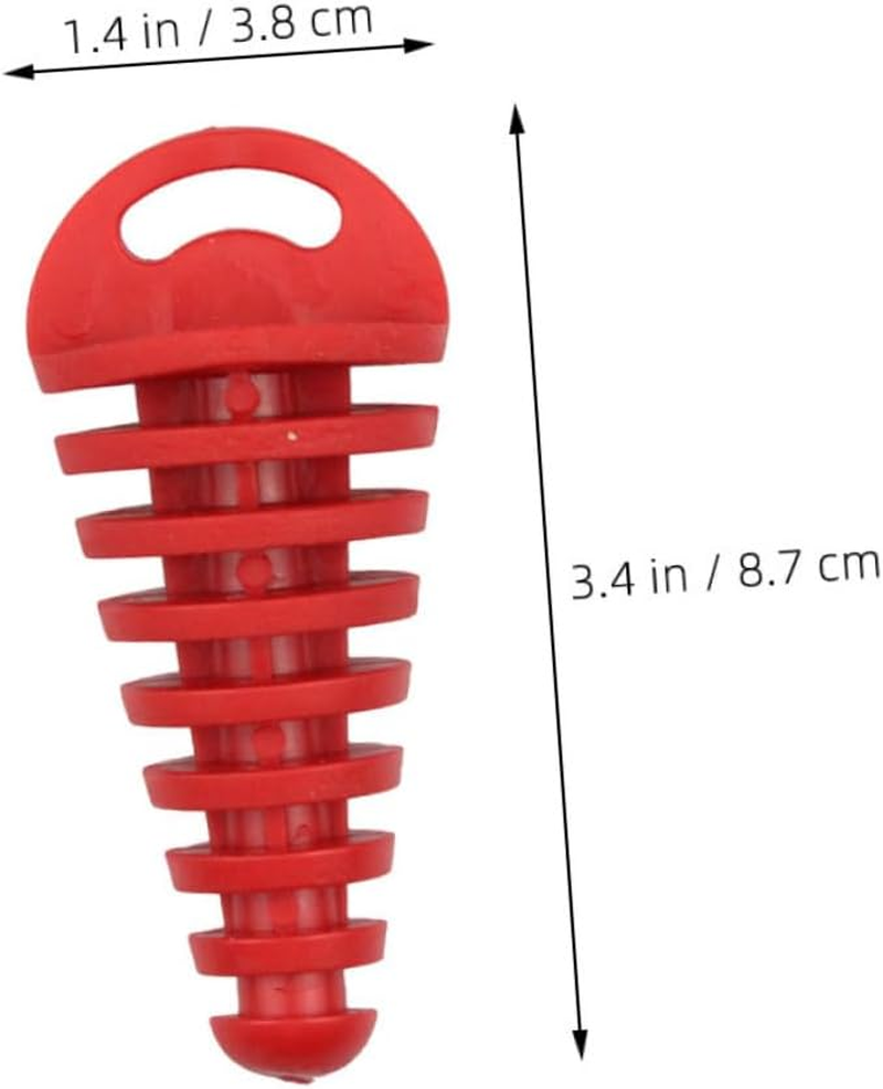 2Pcs Motorcycle Air-Bleeder Plugs Tailpipe Wash Plugs Waterproof Green and Red Motorcycle Exhaust Accessories for Motorbike Repair image number 1