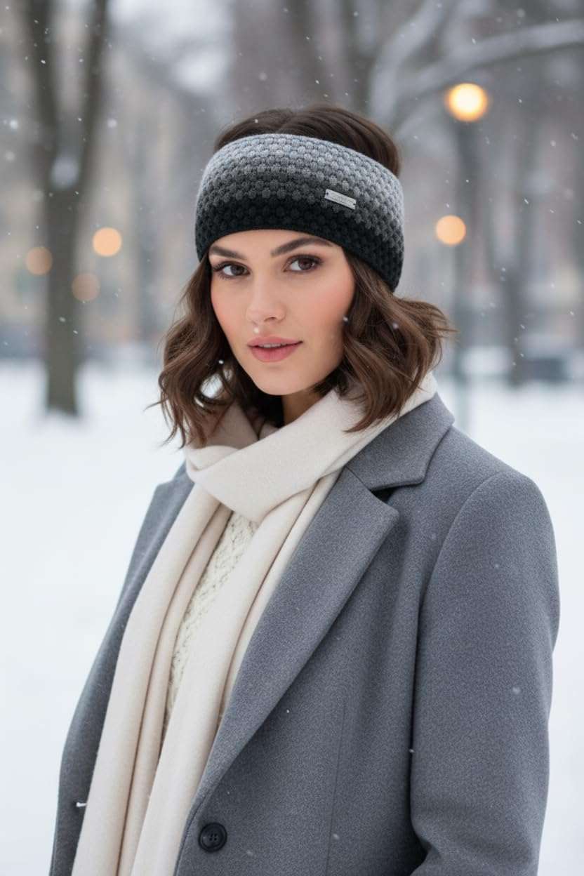 Eisglut Women'S Odelial Merino Made in Germany, Black/Anthracite, One Size image number 3