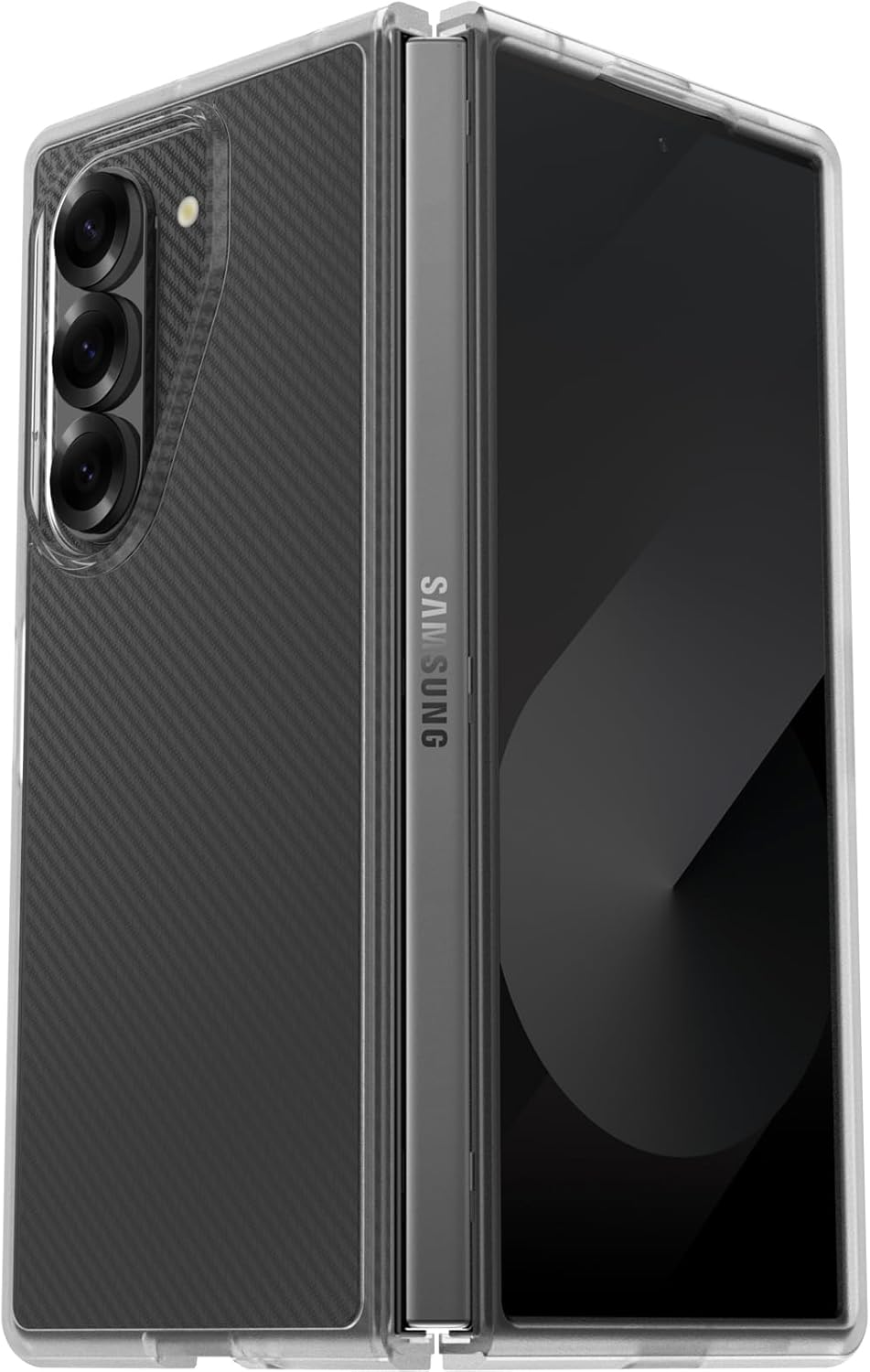 Otterbox Thin Flex Case for Samsung Galaxy Z Fold6, Shockproof, Drop Proof, Sleek Two Piece Protective Case, Tested to Military Standard, for Foldable Phones, Clear image number 4