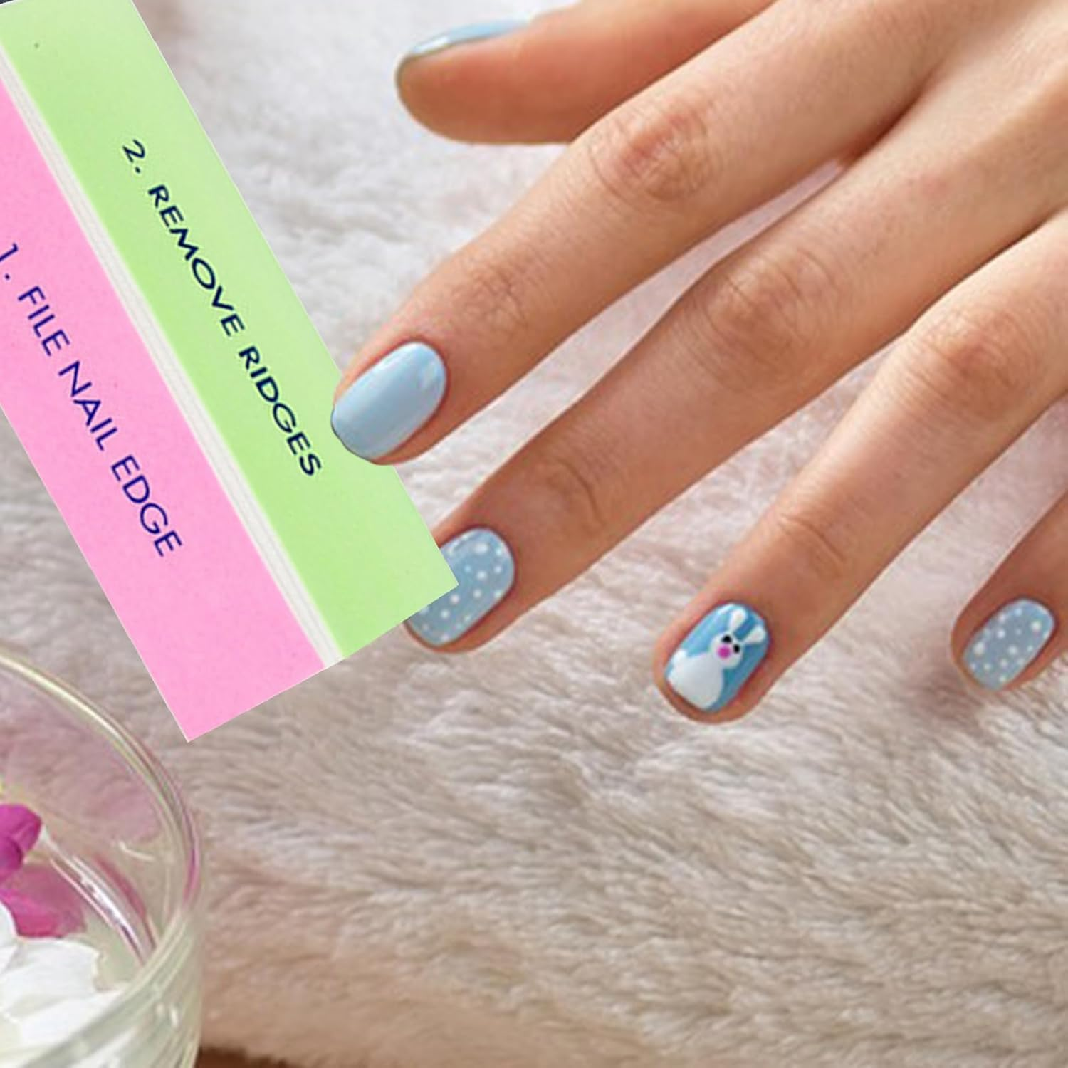 Nail Shiner Block &ndash; Nail Buffer, Buffing Block | 4‑Way Polisher for Filing, Versatile and Glossy Finish, Fingernail Shine Accessory, Menicure Hand Care Tool for Buff, Polish, Smooth image number 2