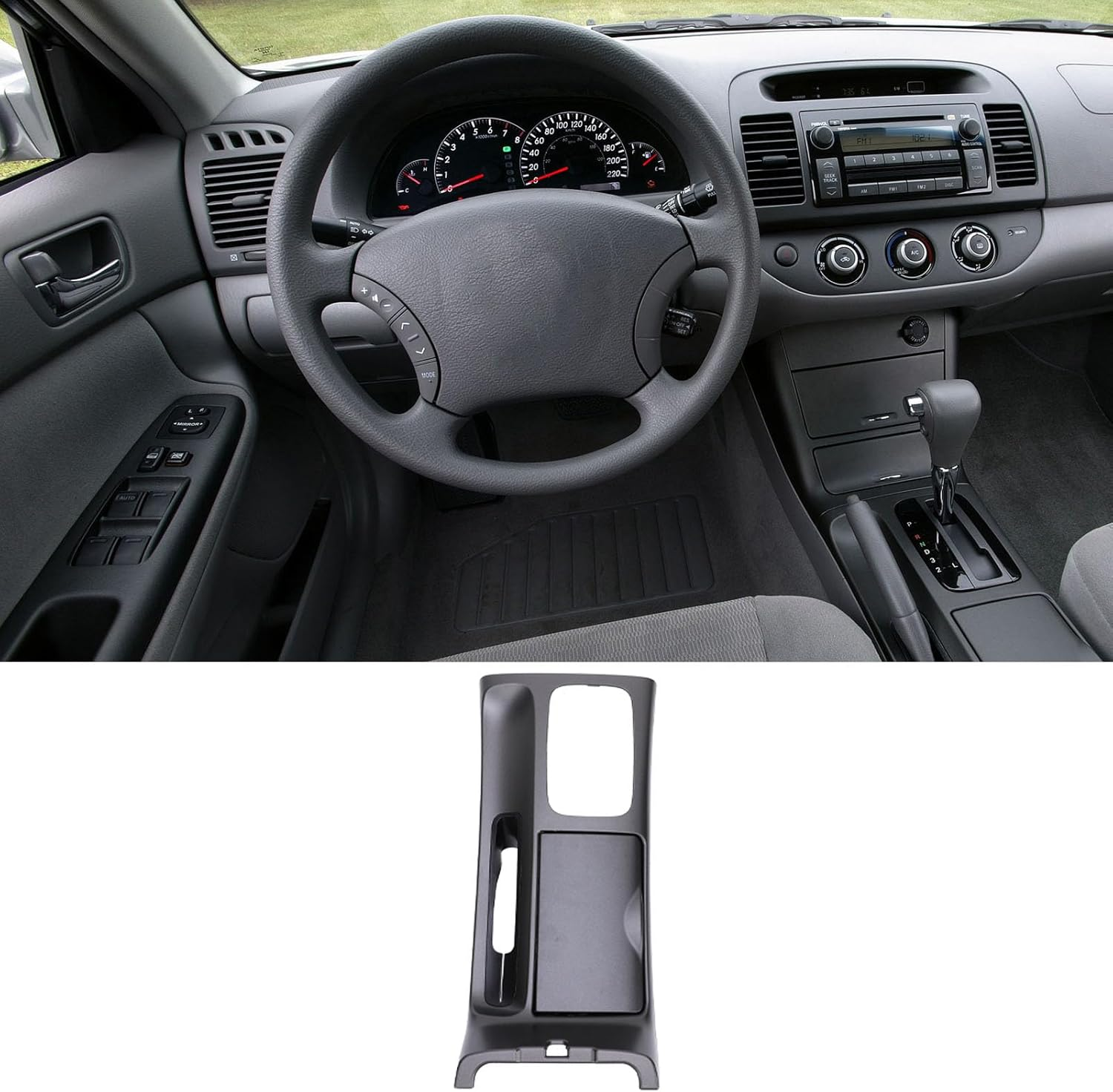 Xiuganpo Console Center Console Cover Trim 58822 AA020 High Strength Center Shifter Bezel Trim Elegant for Camry XV30 2001 to 2006 image number 3