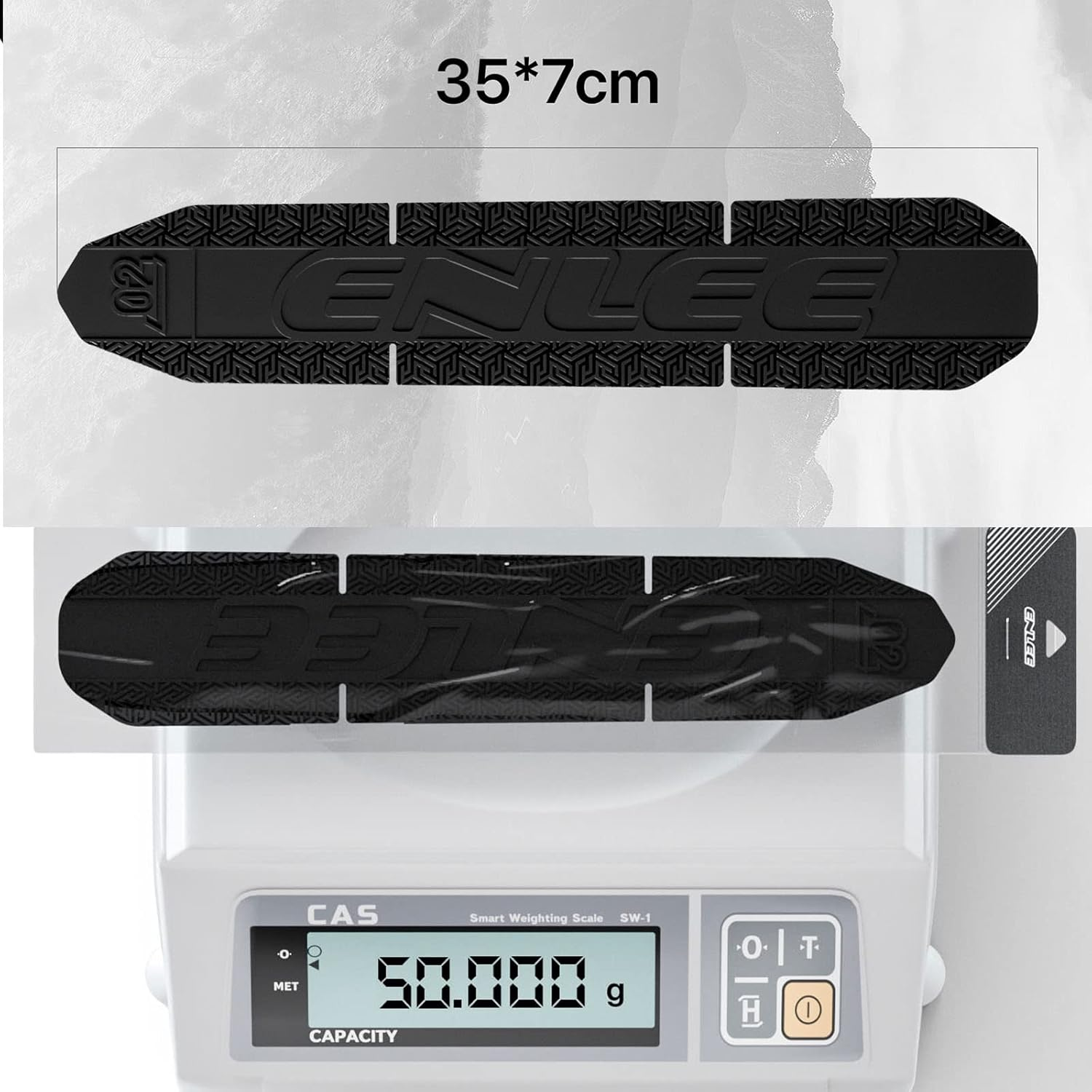 ENLEE Mountain Bike down Tube Frame Protector, 3M MTB Bicycle Frame Guard - Protect the Bike from Collision and Scratch - Black 2 image number 5