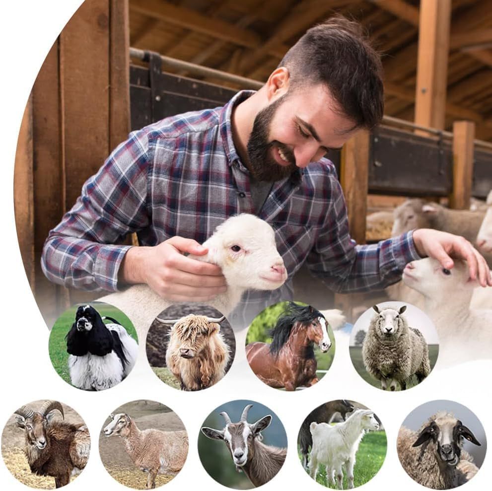 Sheep Shears 550W Sheep Clippers Sheep Shears Electric Professional Heavy Duty Animal Clippers Grooming Clippers for Shaving Thick Hair in Sheep, Goats and Pet Livestock image number 2