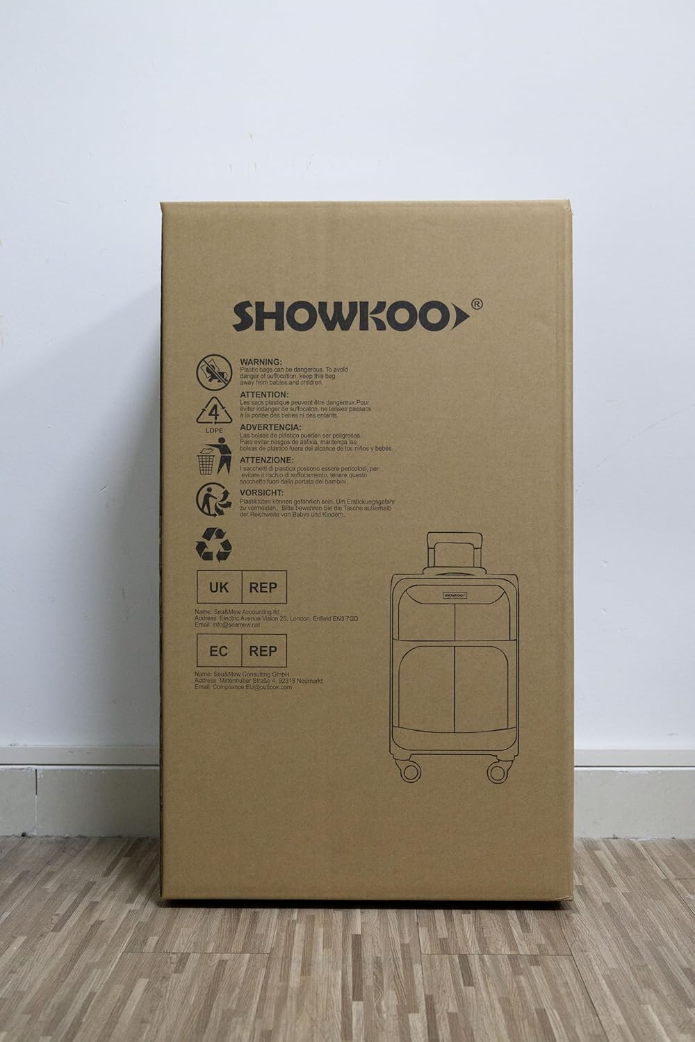 SHOWKOO Luggage Sets 3 Piece Softside Expandable Lightweight & Durable Suitcase Sets Double Spinner Wheels TSA Approved Lock (20In/24In/28In) image number 6