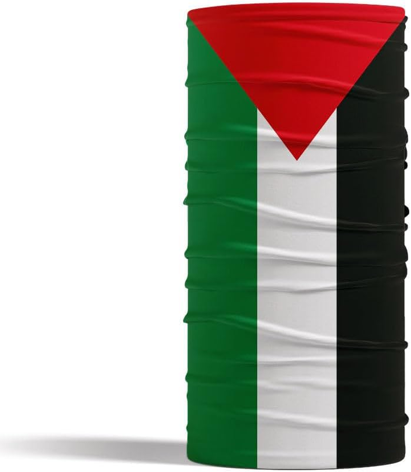 2Pcs Palestine Flag Bandana Scarf Face Mask Cover,Palestine Elastic Multifunctional Headband Gaiter,Neck Gaiter Balaclava Face Mask for Men Women image number 1