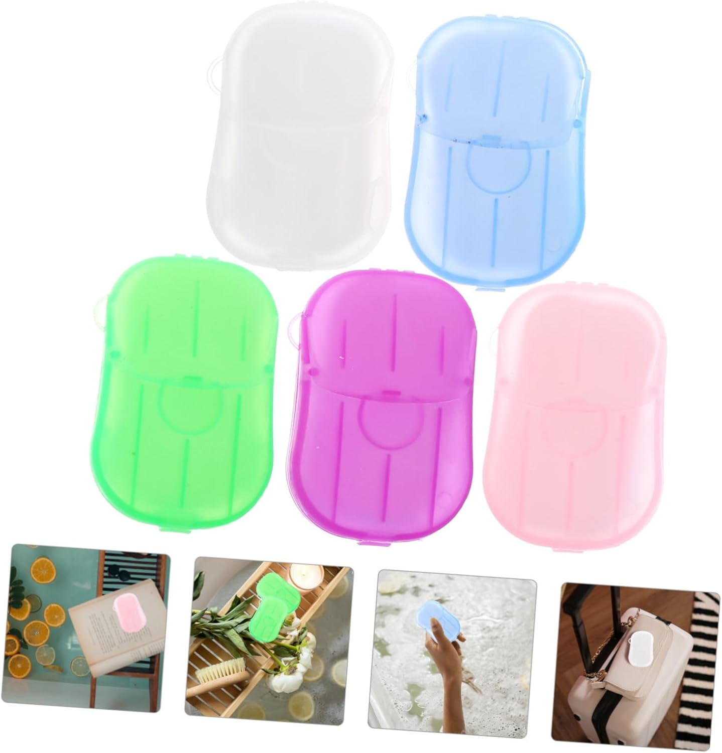 BESTOYARD Travel Soap Paper Sheets Portable Camping Accessories Disposable Soap for Hiking Outdoor and Camping image number 2