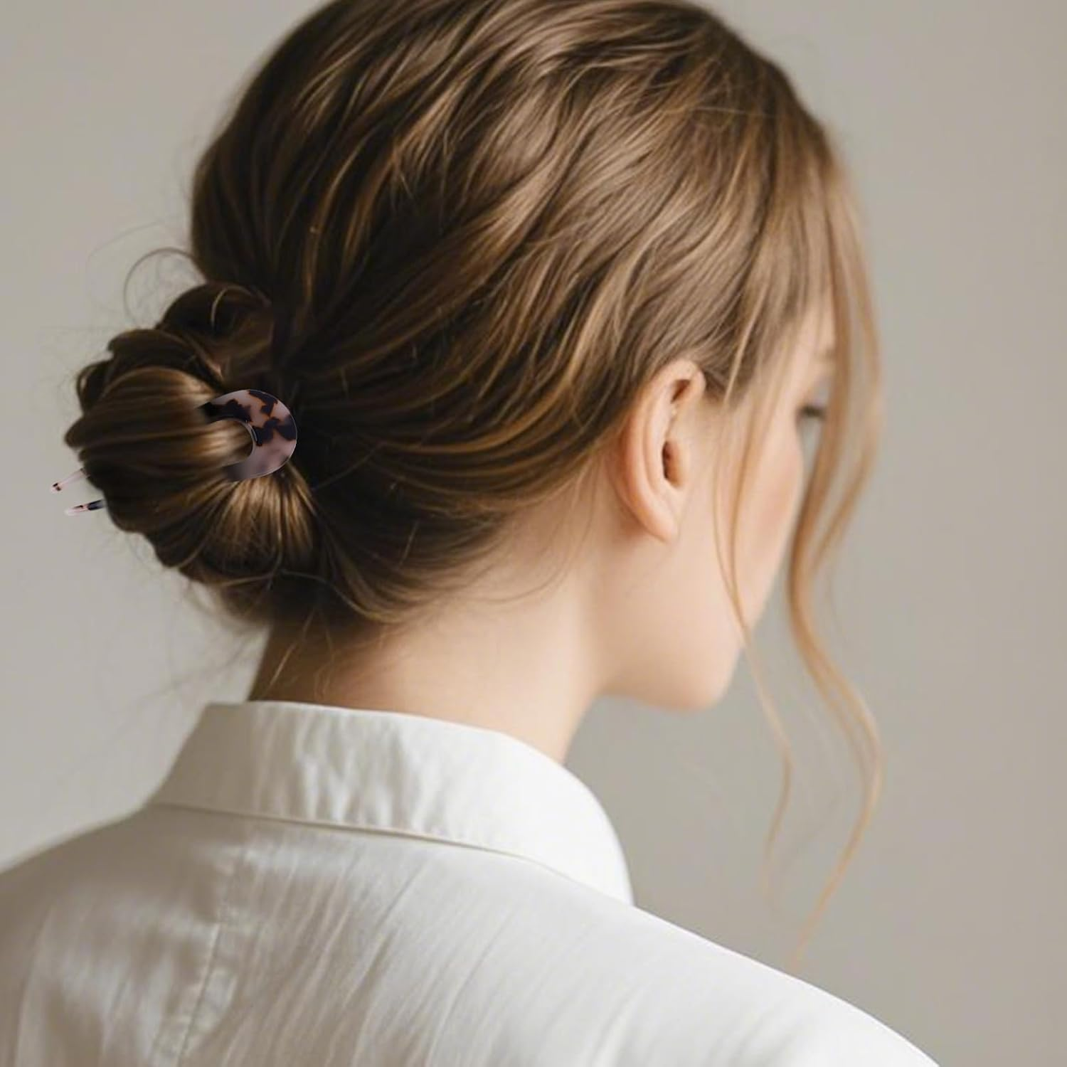 EXIPSAT Set of 8 Hair Clips, U-Shaped Hair Clips, Hairpins, Various Styles, Headdress for Women image number 3