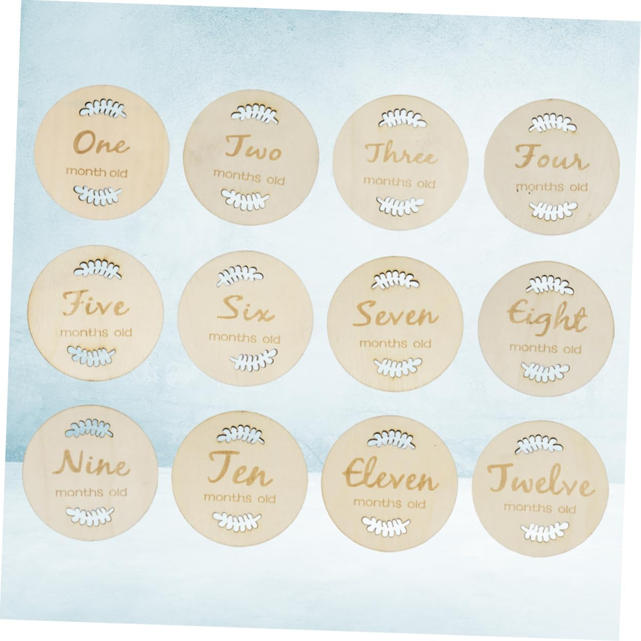 ERINGOGO Creative Milestone Cards Monthly Growth Tracking for Newborns for Photo Props and Showers Unique Designs for Media